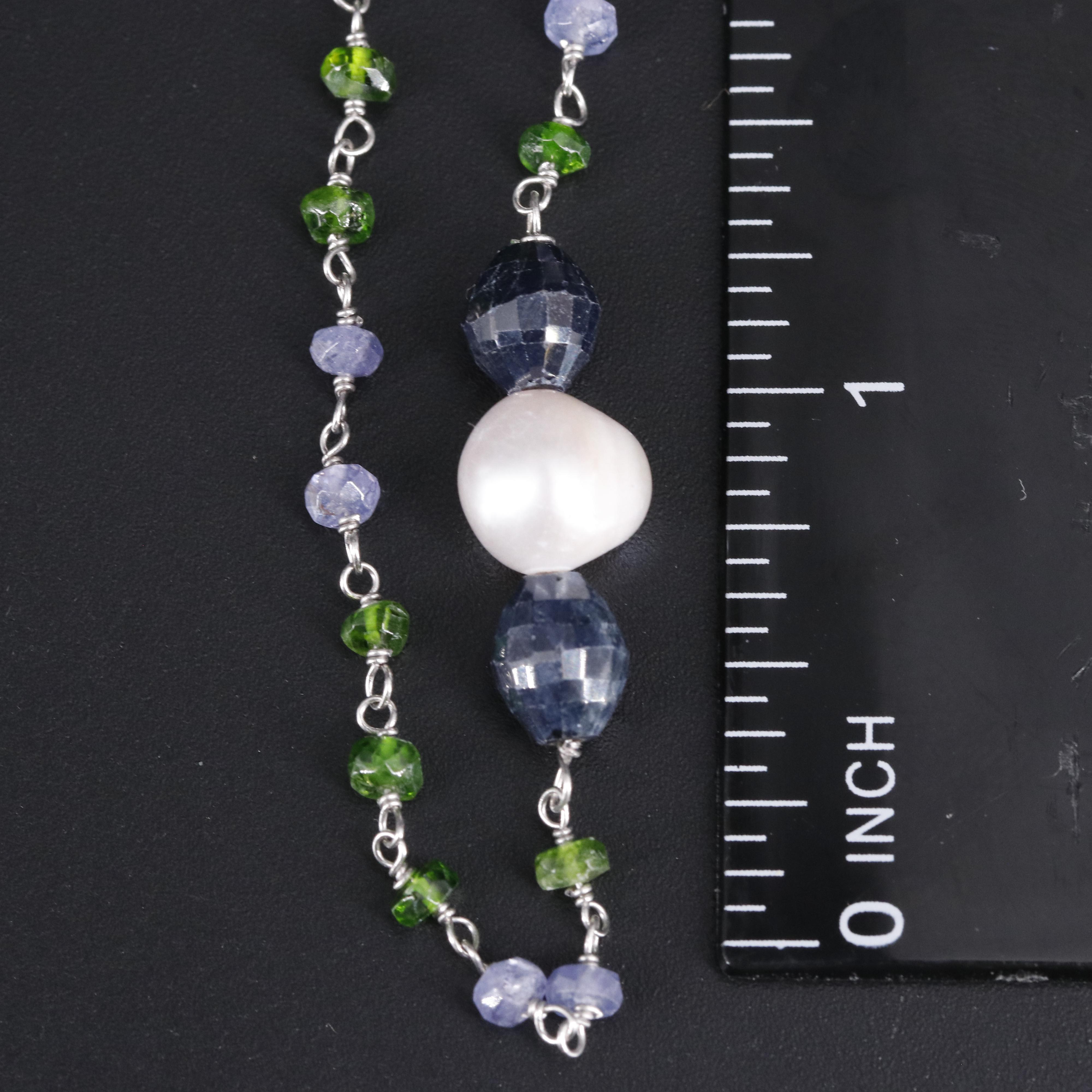 Sterling Multi-Gemstone Bracelet