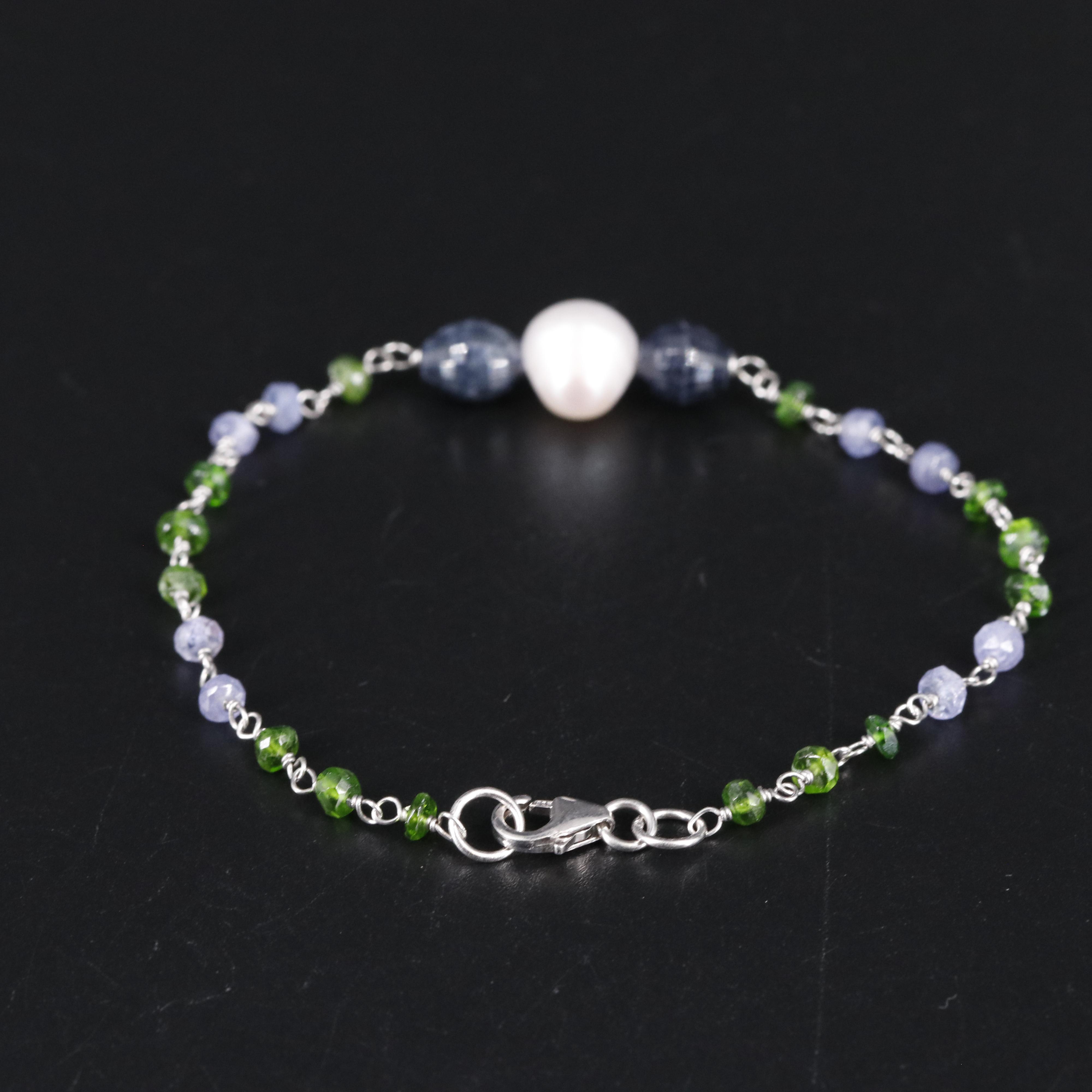 Sterling Multi-Gemstone Bracelet