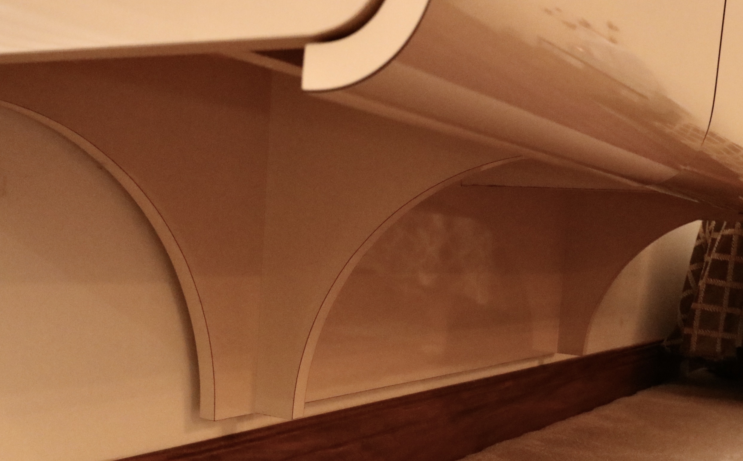 Dillingham Mfg. Beige Lacquered Credenza with Marble, 1980s