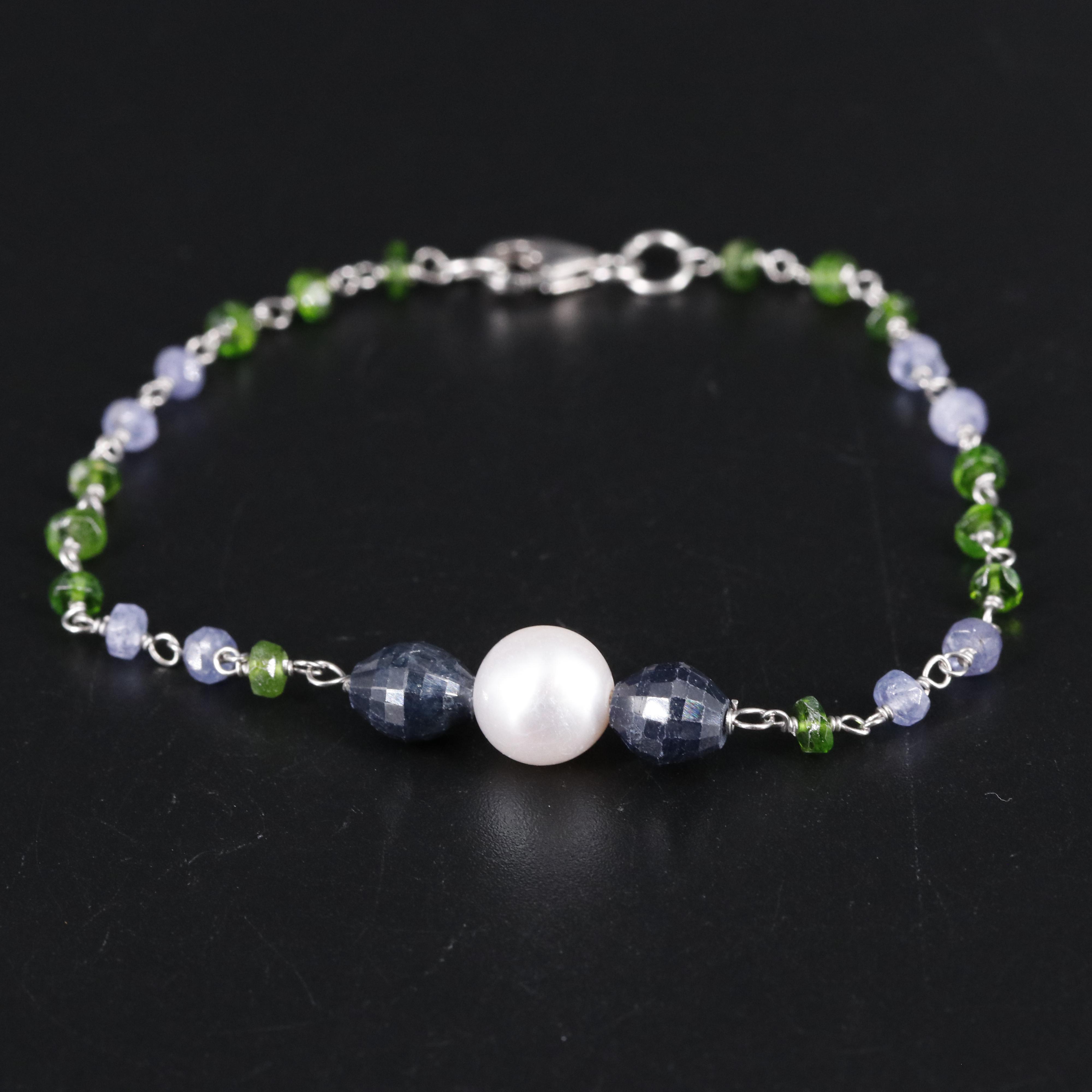 Sterling Multi-Gemstone Bracelet