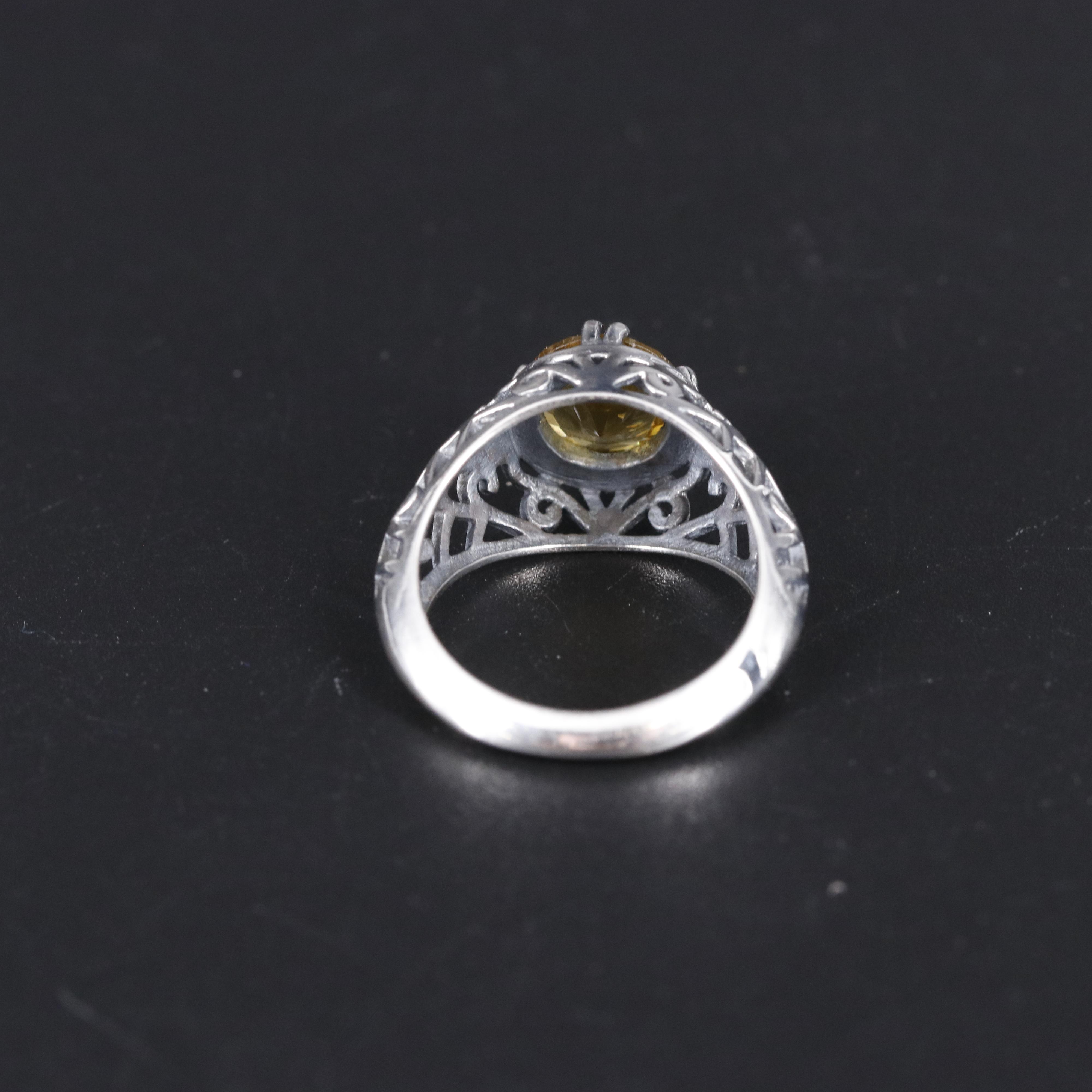 Sterling Silver Citrine Ring