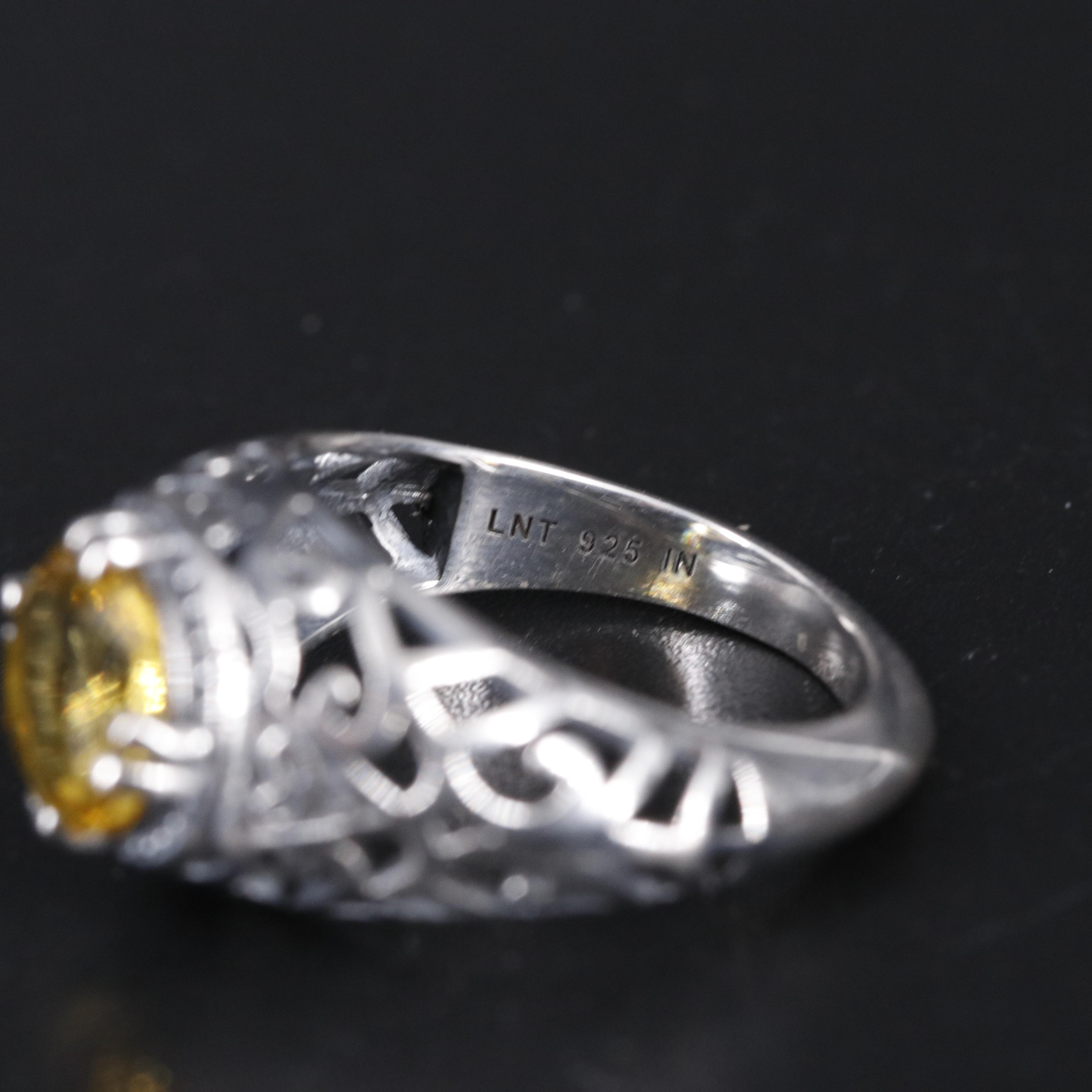 Sterling Silver Citrine Ring