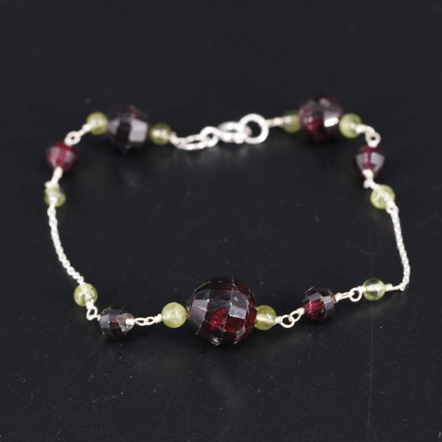 Sterling Silver Gemstone Bracelet