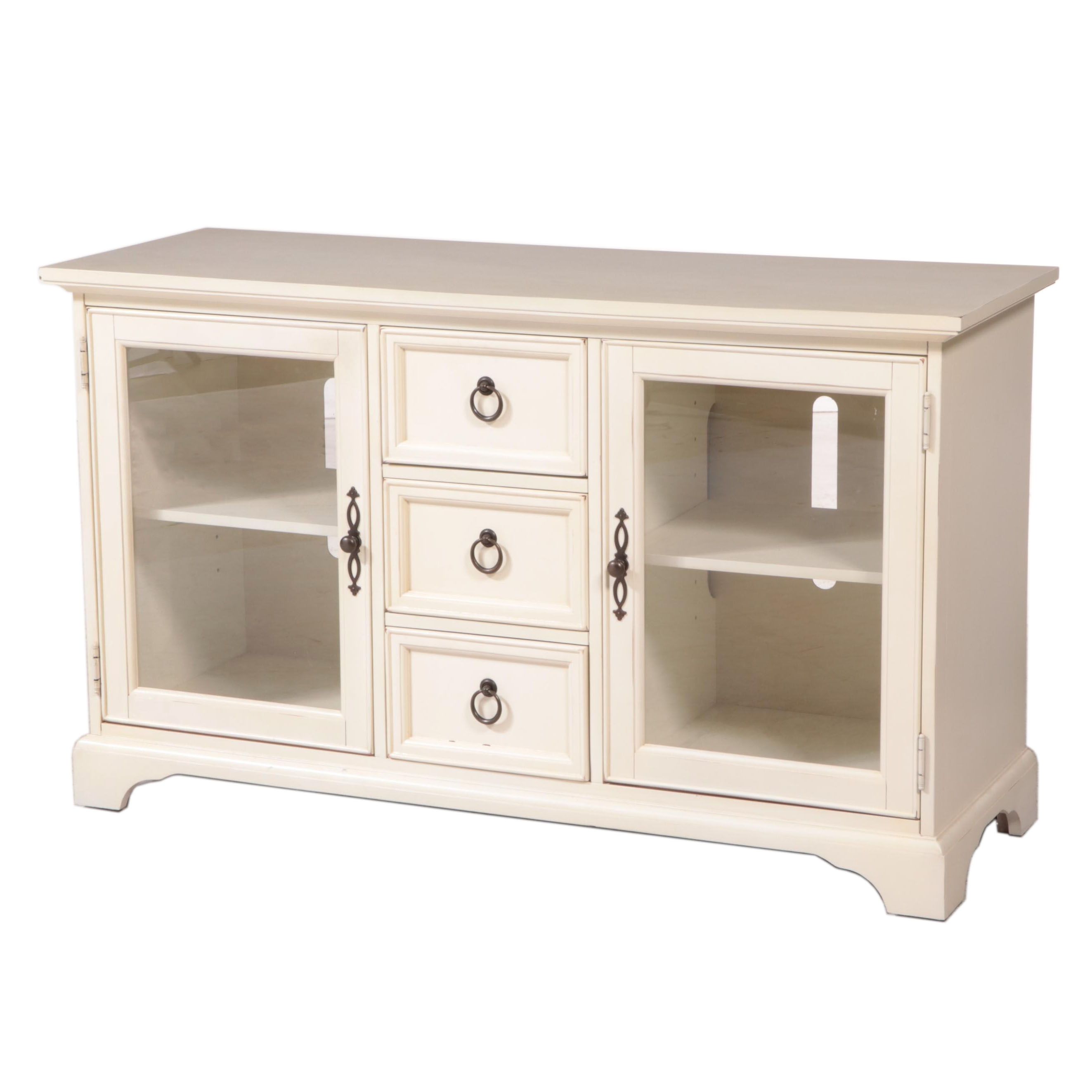 Melamine TV Console Media Cabinet