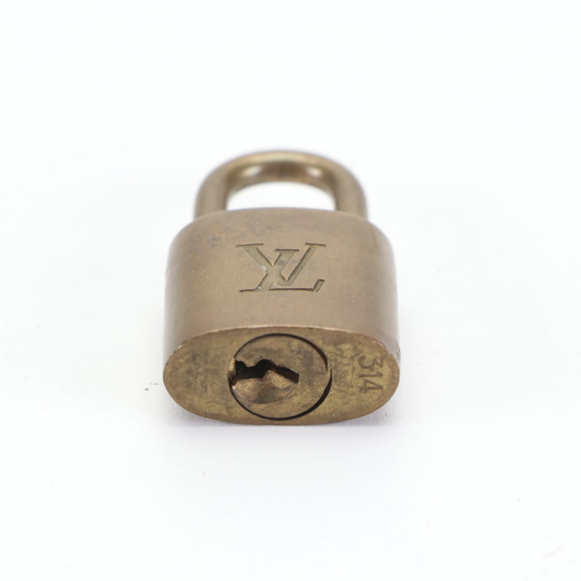 Louis Vuitton Brass Padlock and Key