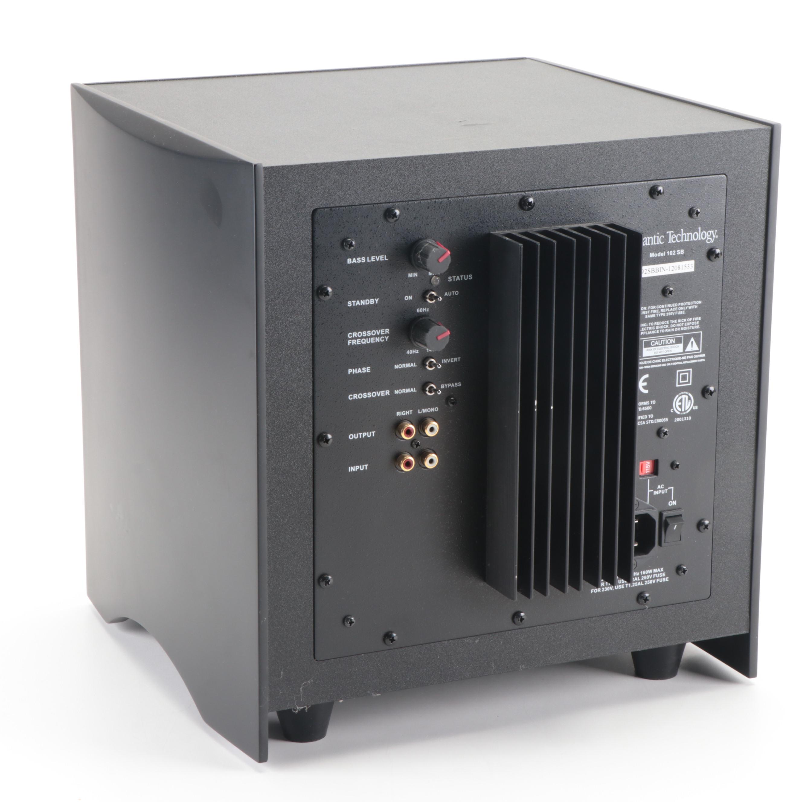 Atlantic Technology Model 102 SB Subwoofer and 920 Satellite Speaker System