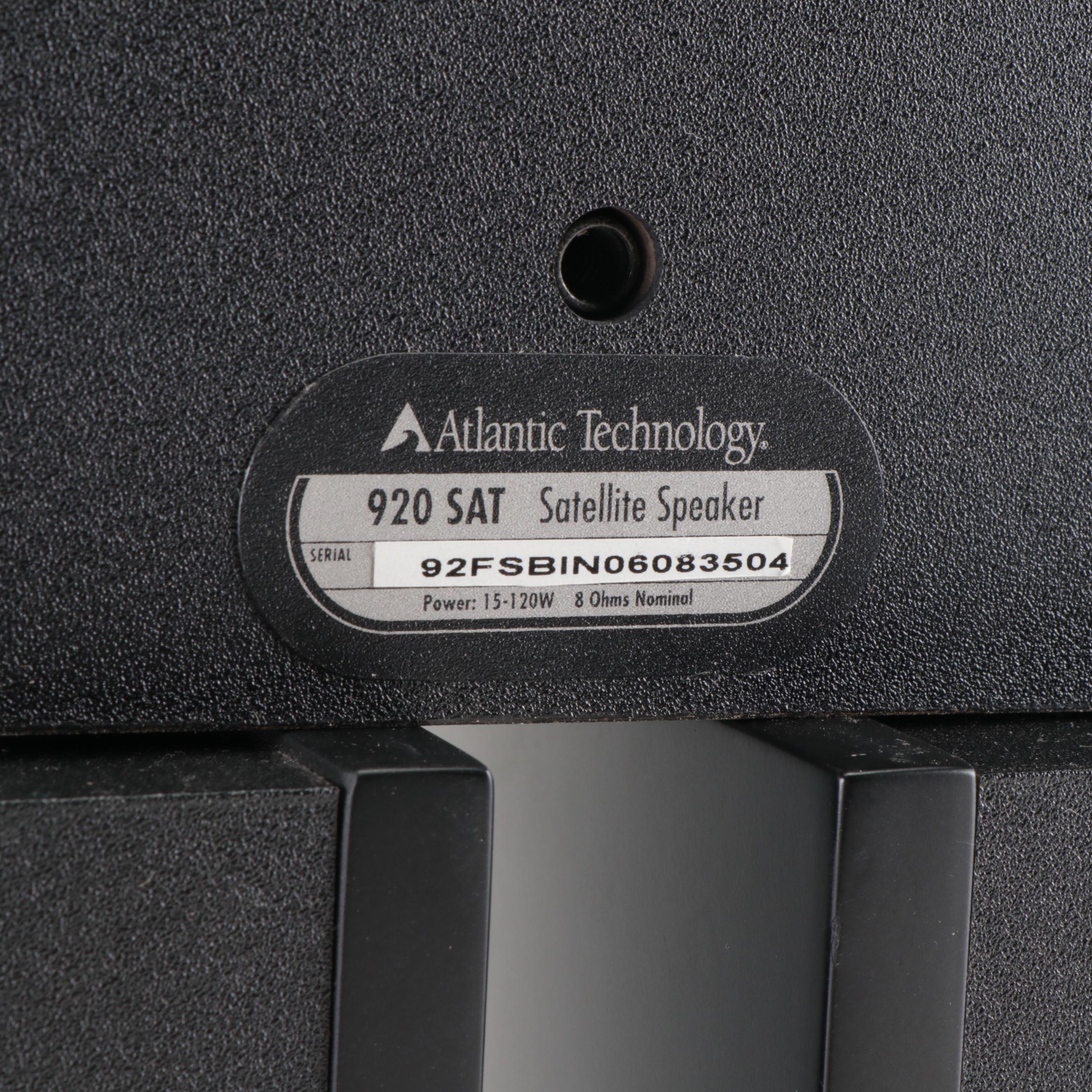 Atlantic Technology Model 102 SB Subwoofer and 920 Satellite Speaker System