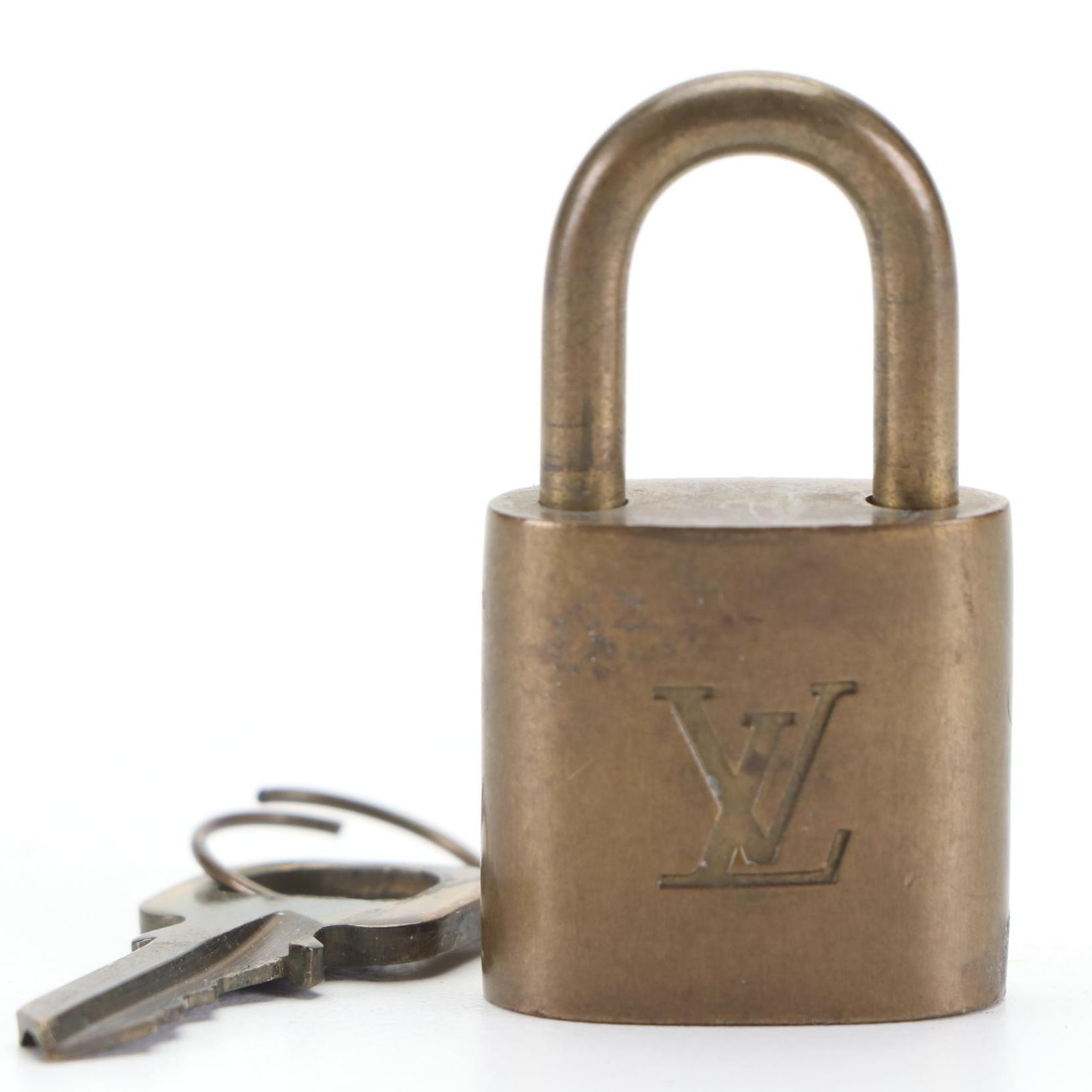 Louis Vuitton Brass Padlock and Key