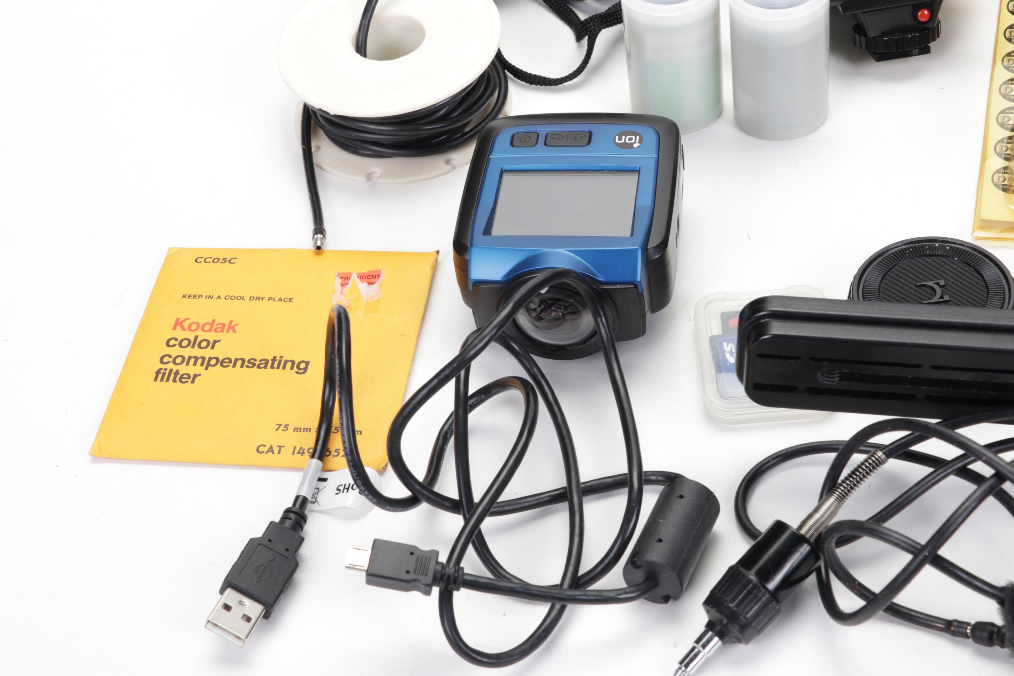 Canon 35mm Film Cameras with Assorted Lenses and Equiptment