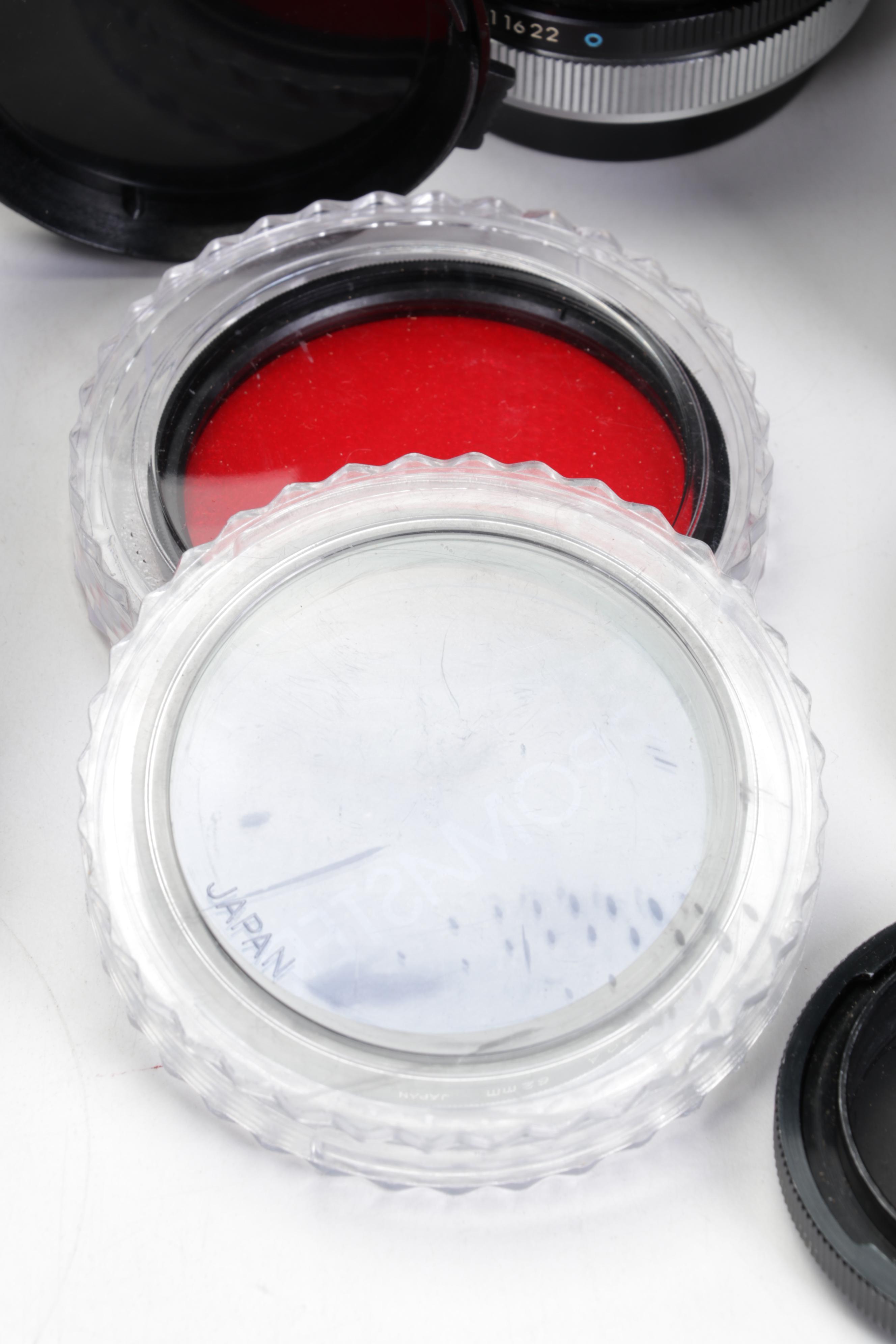 Canon 35mm Film Cameras with Assorted Lenses and Equiptment