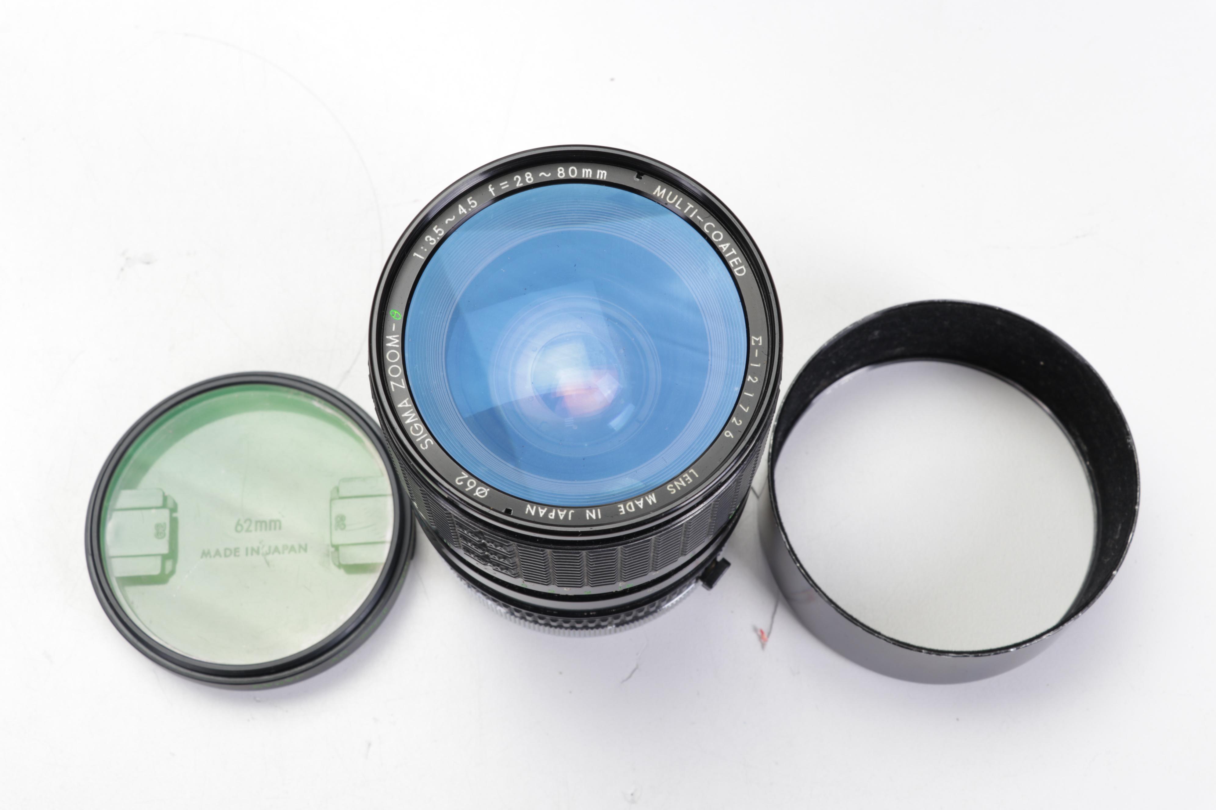 Canon 35mm Film Cameras with Assorted Lenses and Equiptment