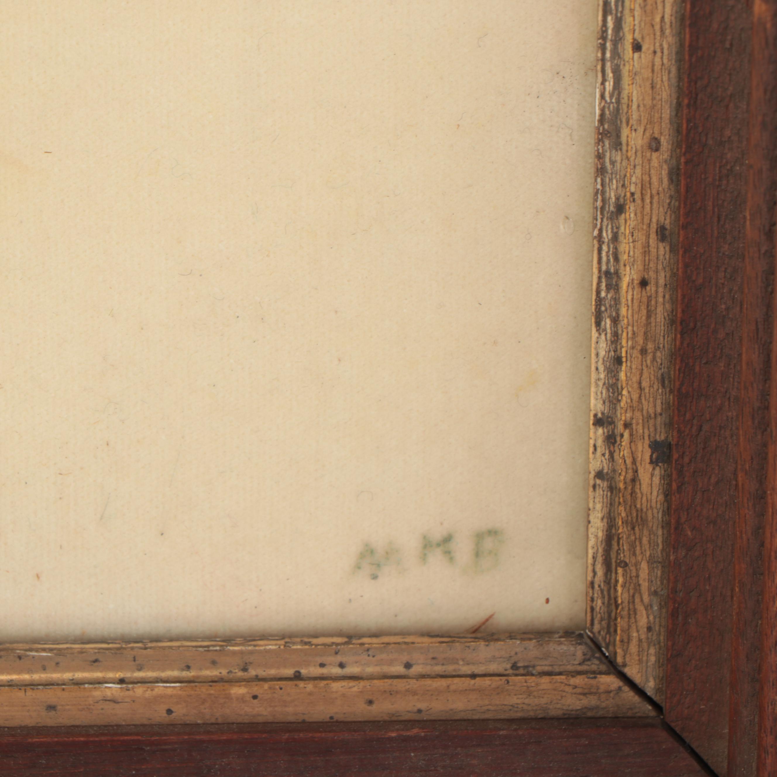 M. K. Bemis Folk Art Drawings With Stenciling