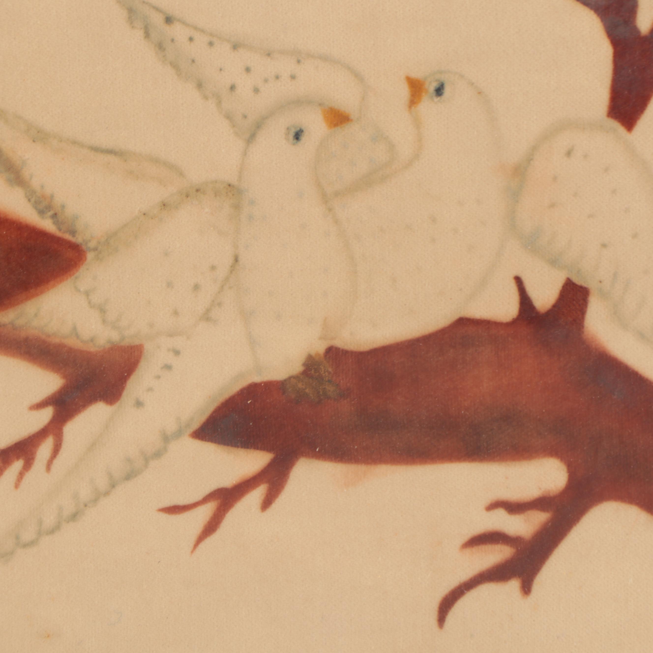 M. K. Bemis Folk Art Drawings With Stenciling