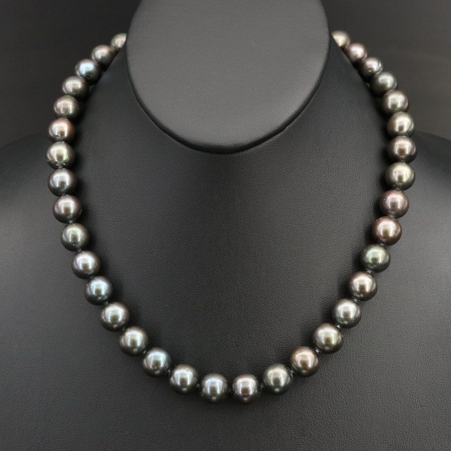 Pearl Necklace with 14K Clasp