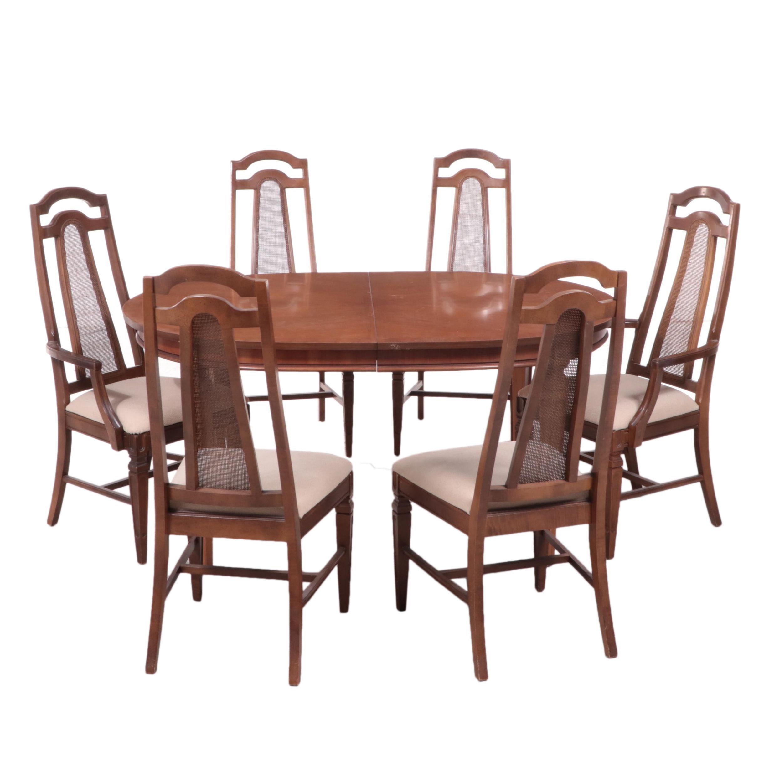 Seven-Piece Directoire Style Maple Dining Set