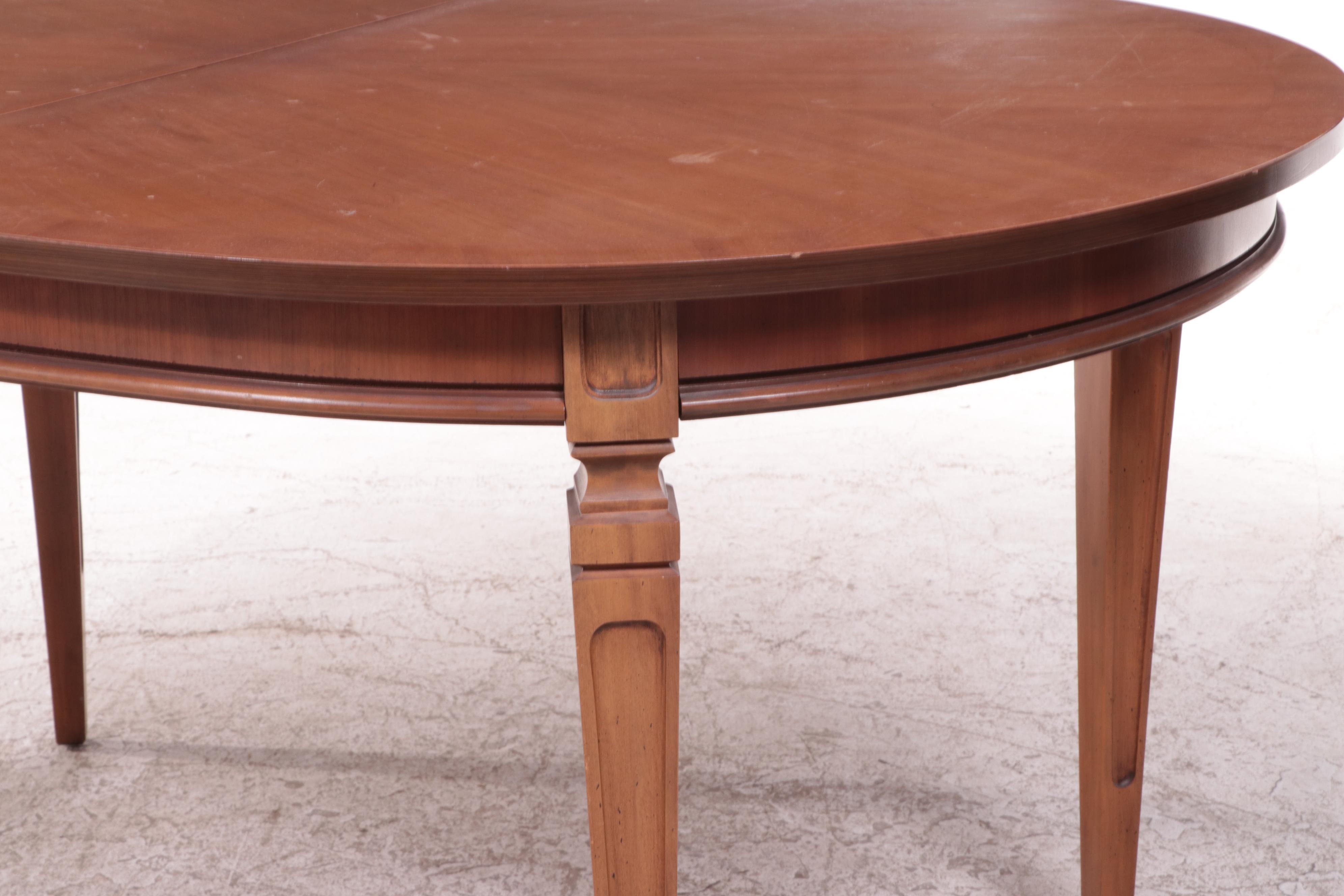 Seven-Piece Directoire Style Maple Dining Set