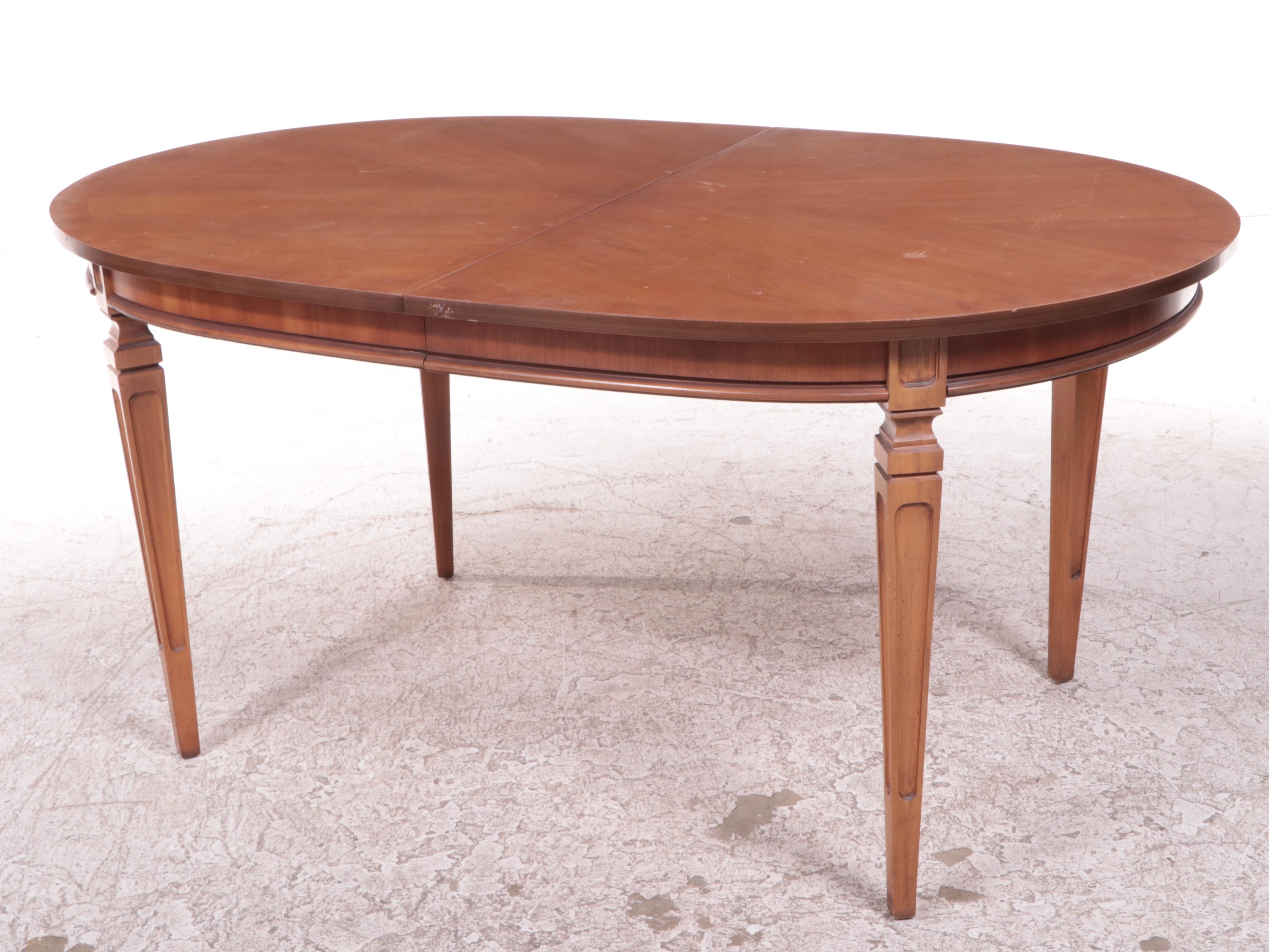 Seven-Piece Directoire Style Maple Dining Set