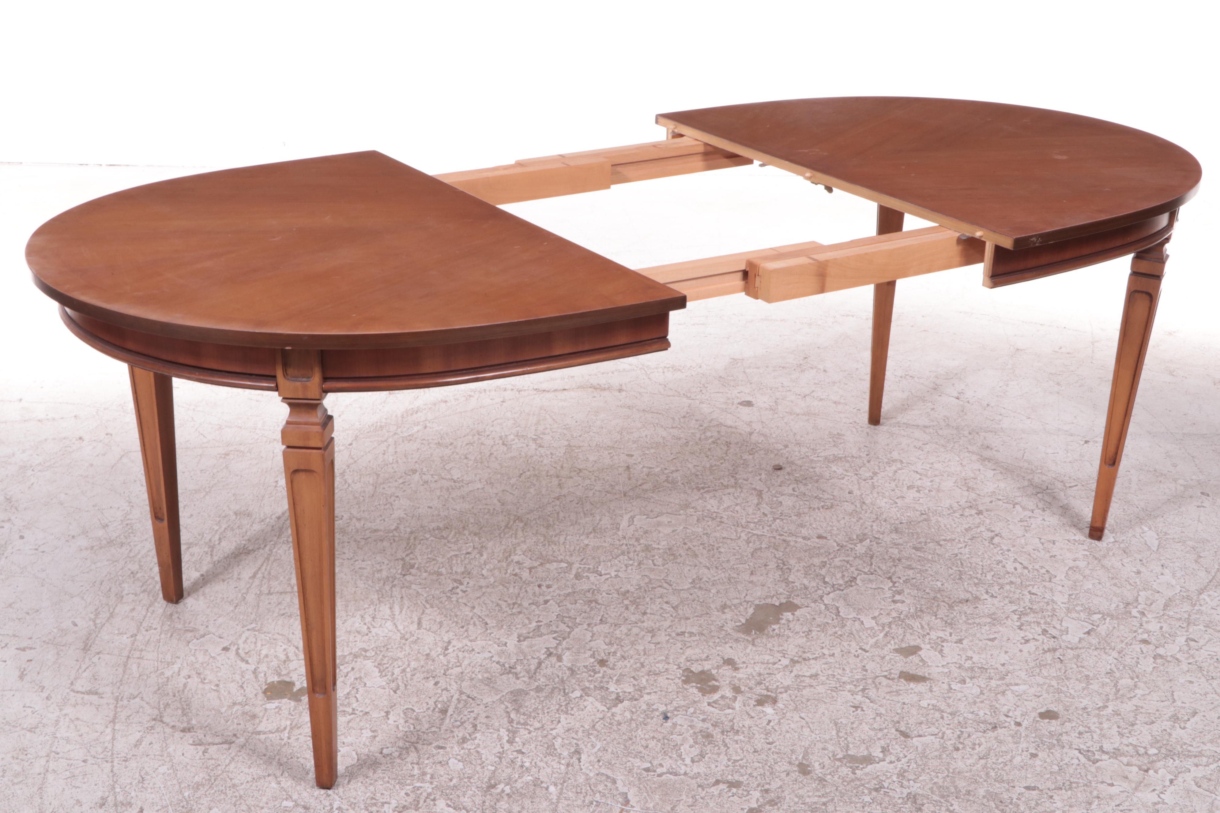 Seven-Piece Directoire Style Maple Dining Set