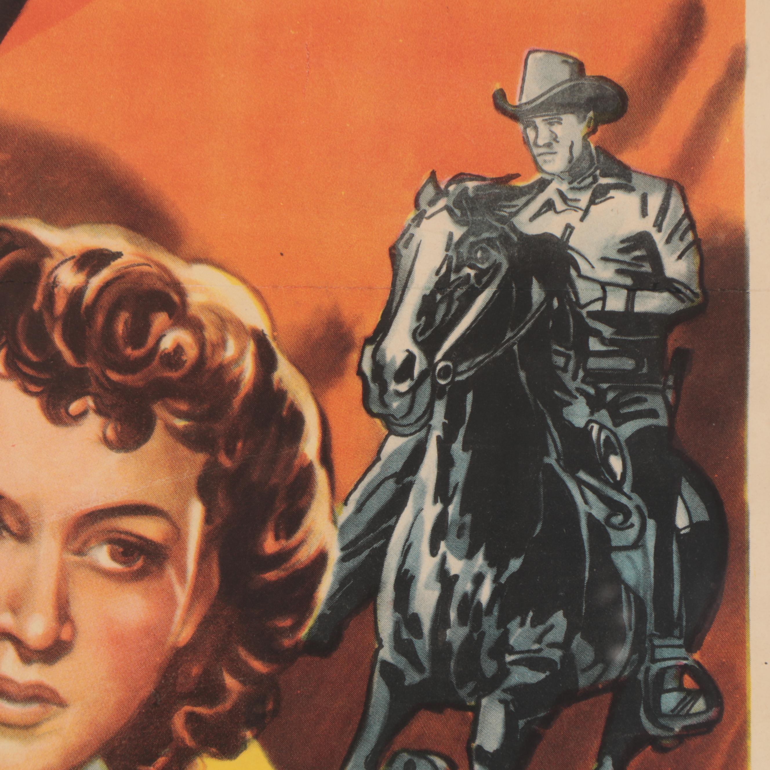 "Outcasts of the Trail" Theatrical One Sheet Poster, 1949