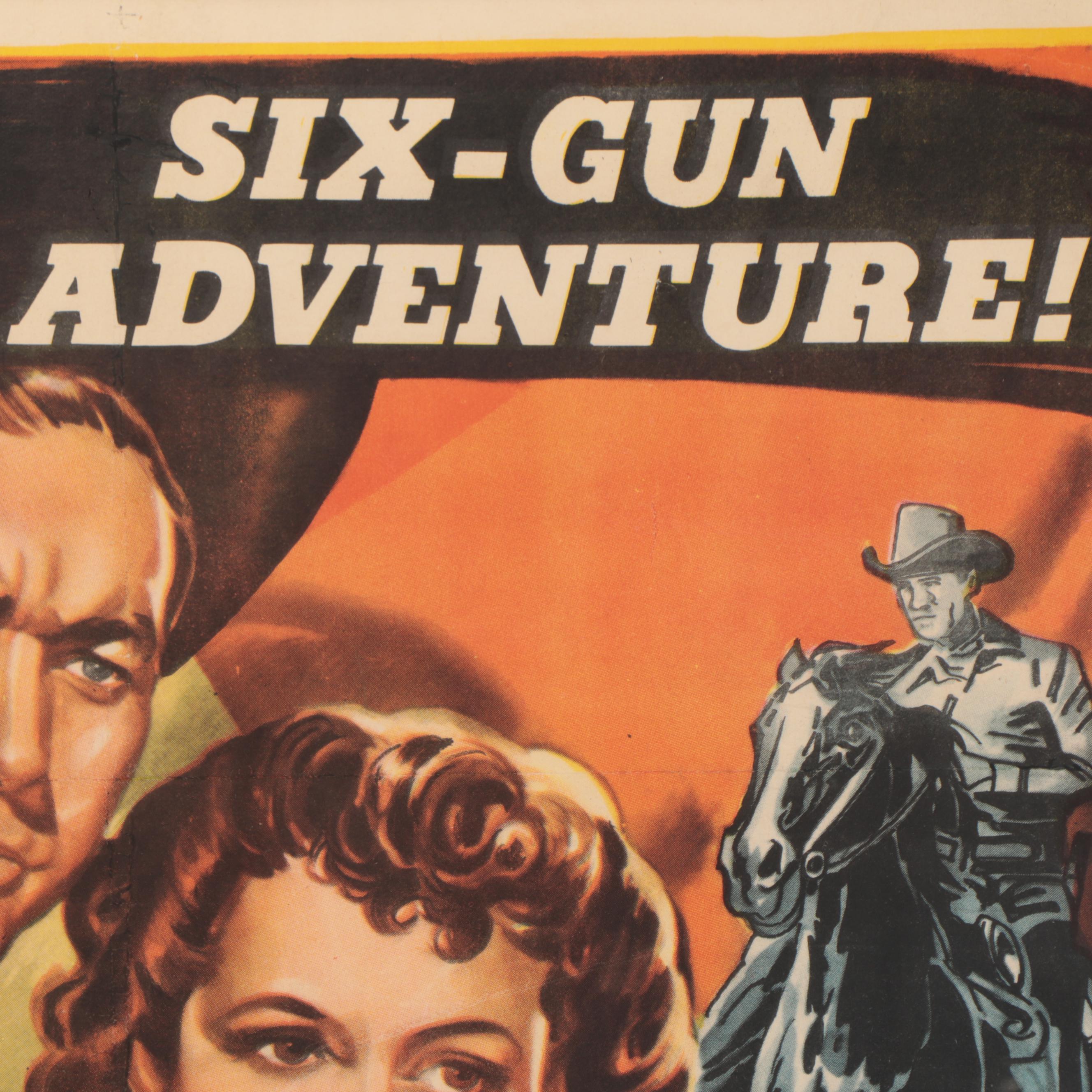 "Outcasts of the Trail" Theatrical One Sheet Poster, 1949