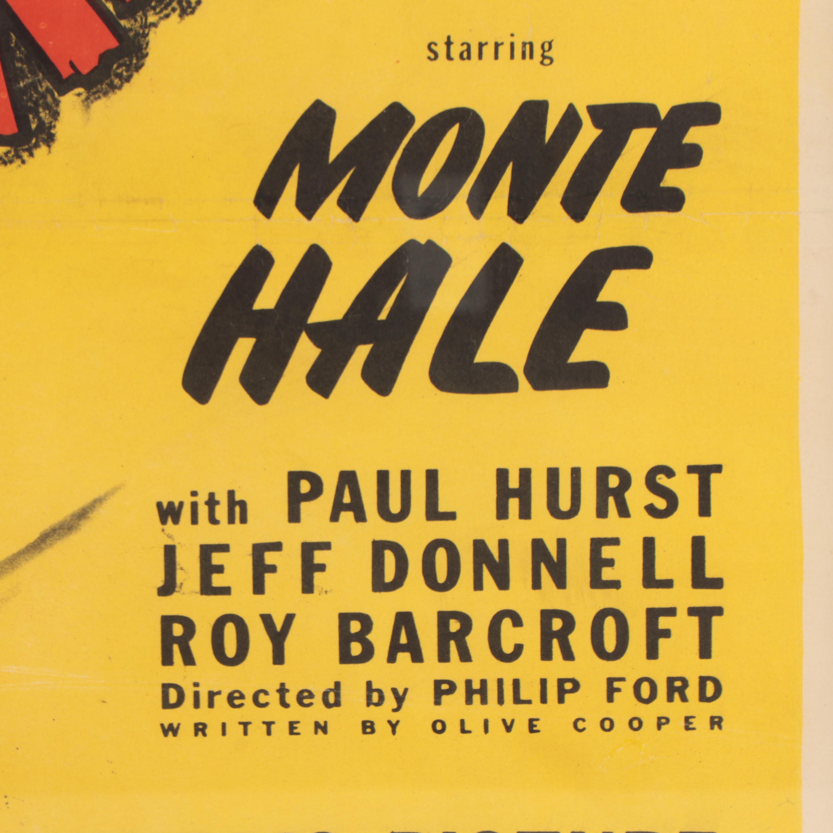 "Outcasts of the Trail" Theatrical One Sheet Poster, 1949