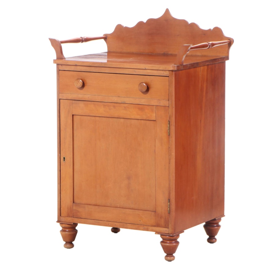 American Empire Cherrywood Washstand, Mid-19th Century