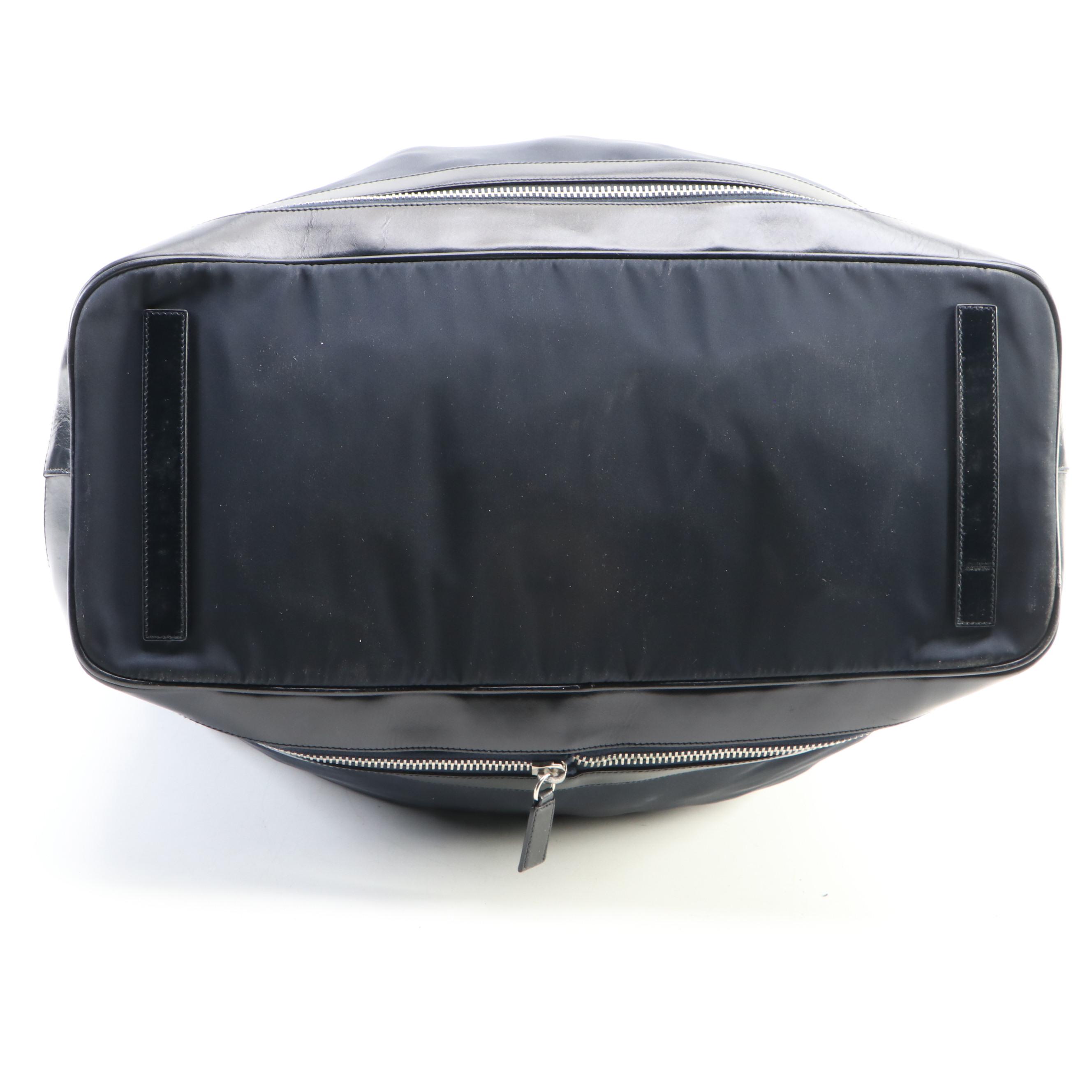 Prada Travel Bag in Nylon Twill and Leather