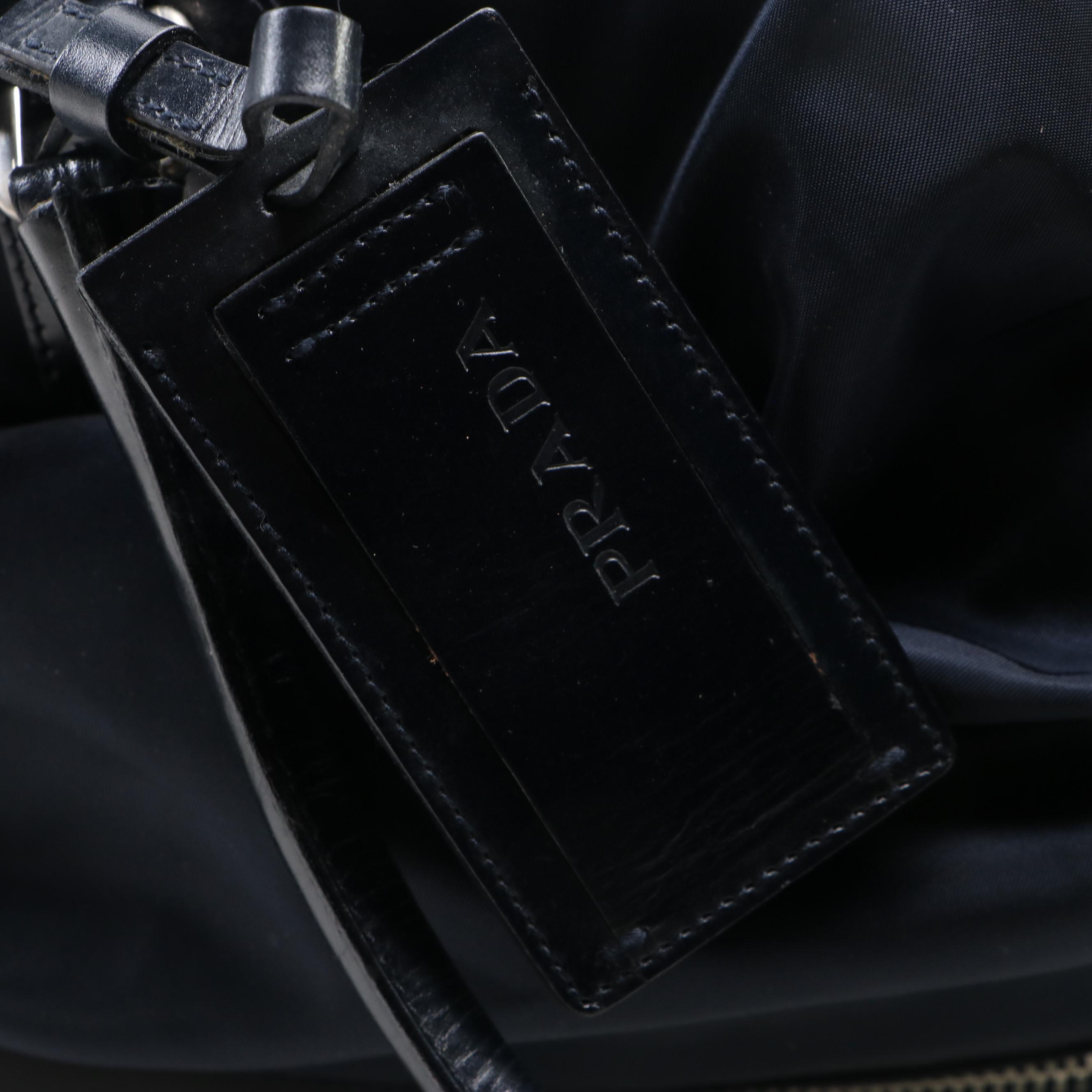 Prada Travel Bag in Nylon Twill and Leather