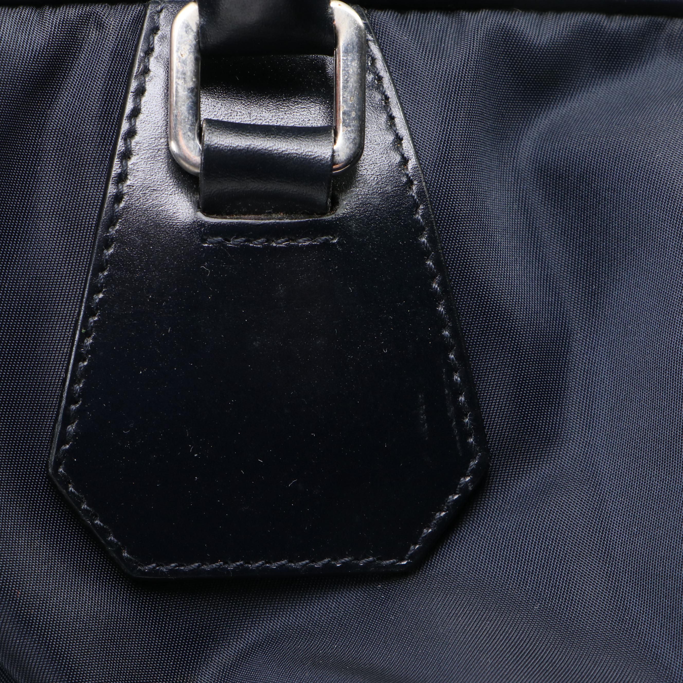 Prada Travel Bag in Nylon Twill and Leather