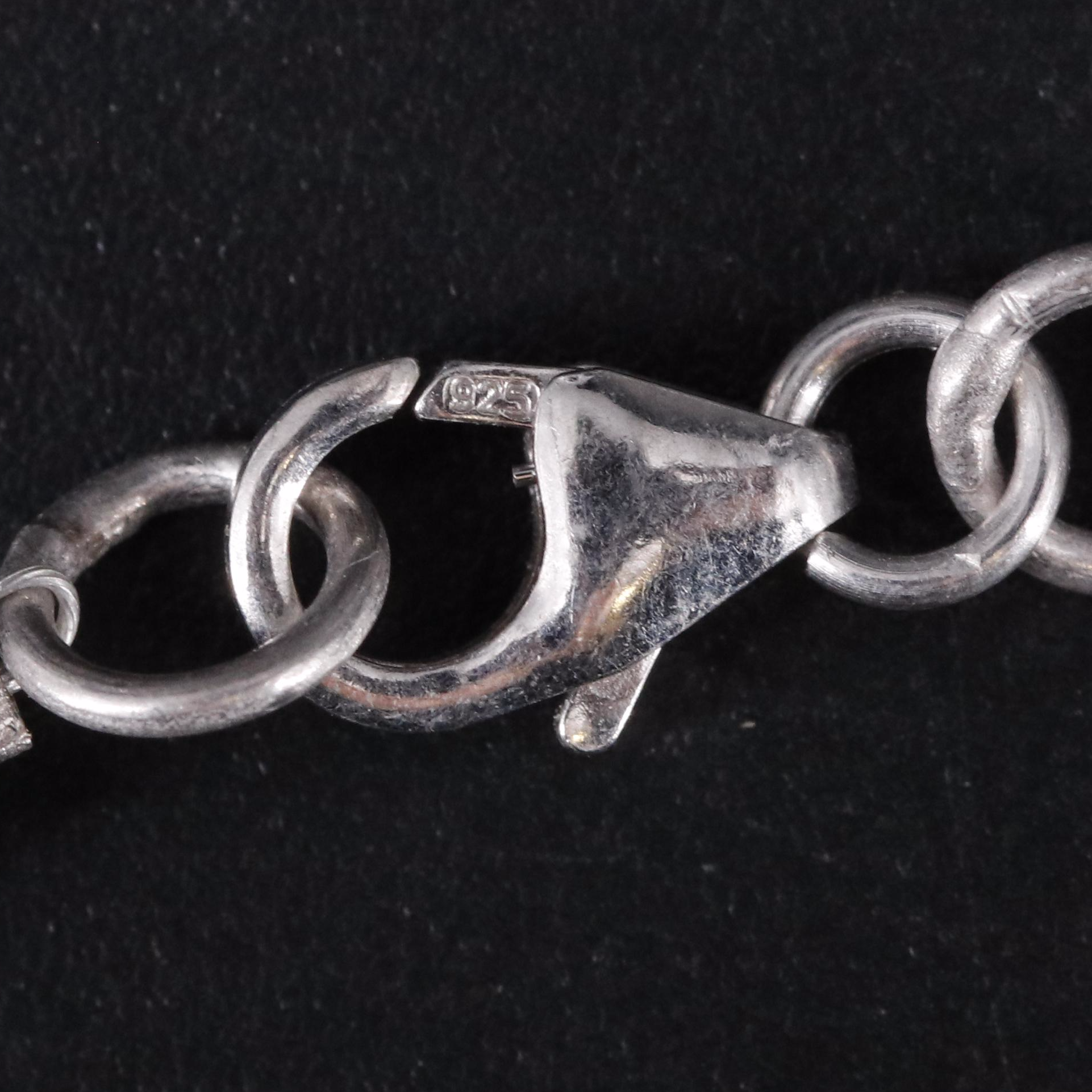 Sterling Silver Gemstone Bracelet