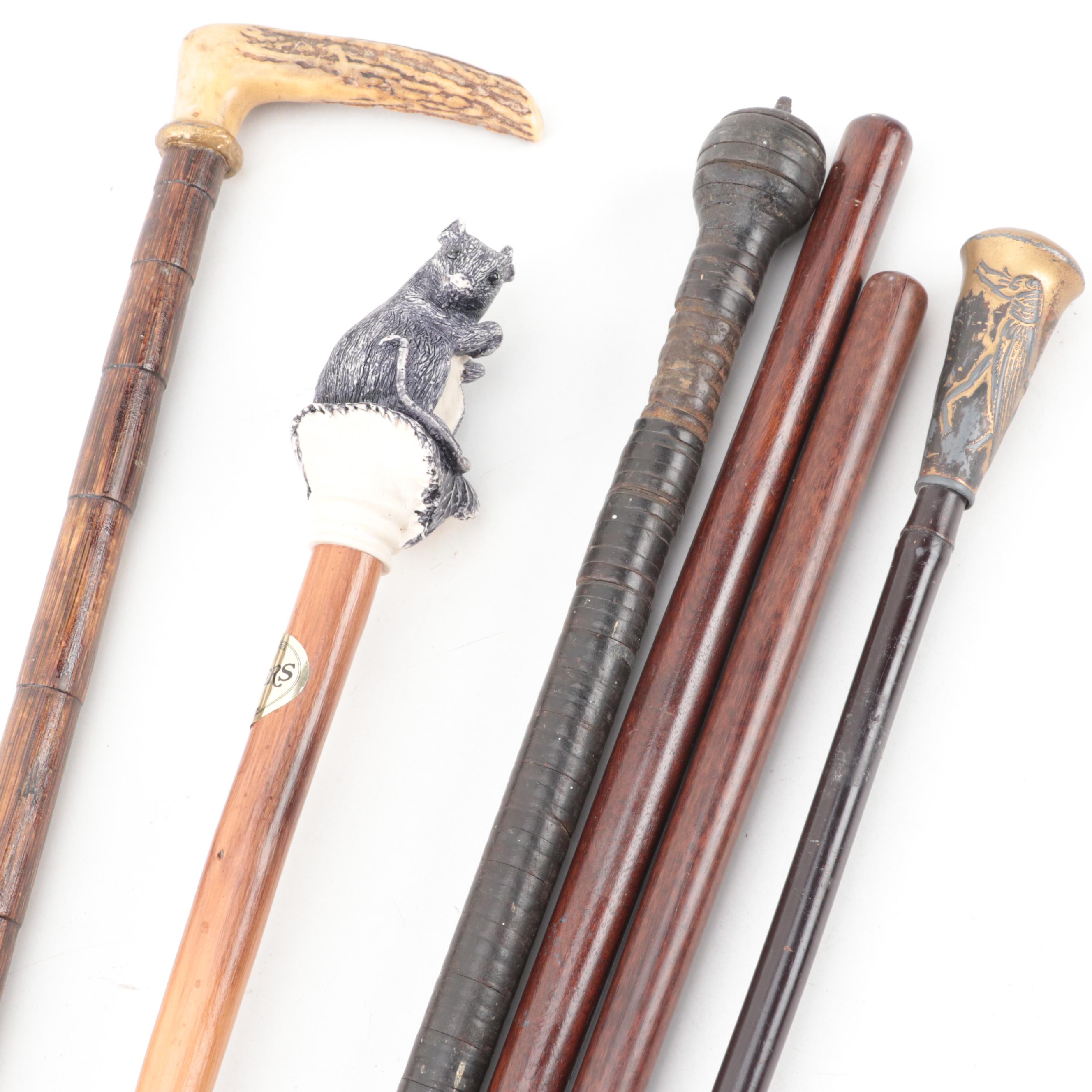 Coopers Mouse Handle Walking Stick with Walking Cane Collection