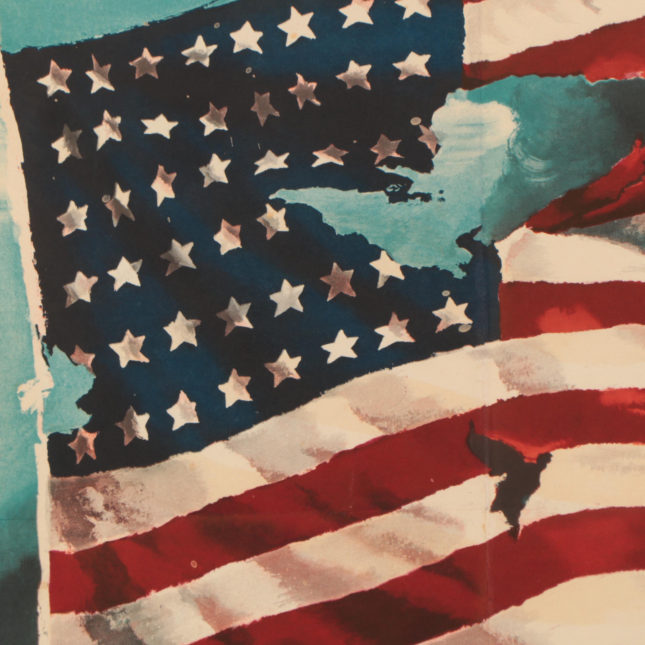 U.S. Government Wartime Propaganda Poster "Remember Dec. 7th!" Circa 1942