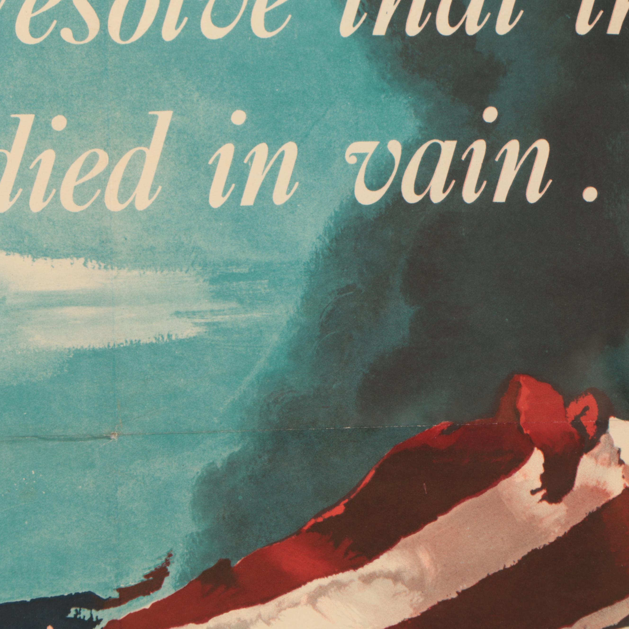 U.S. Government Wartime Propaganda Poster "Remember Dec. 7th!" Circa 1942