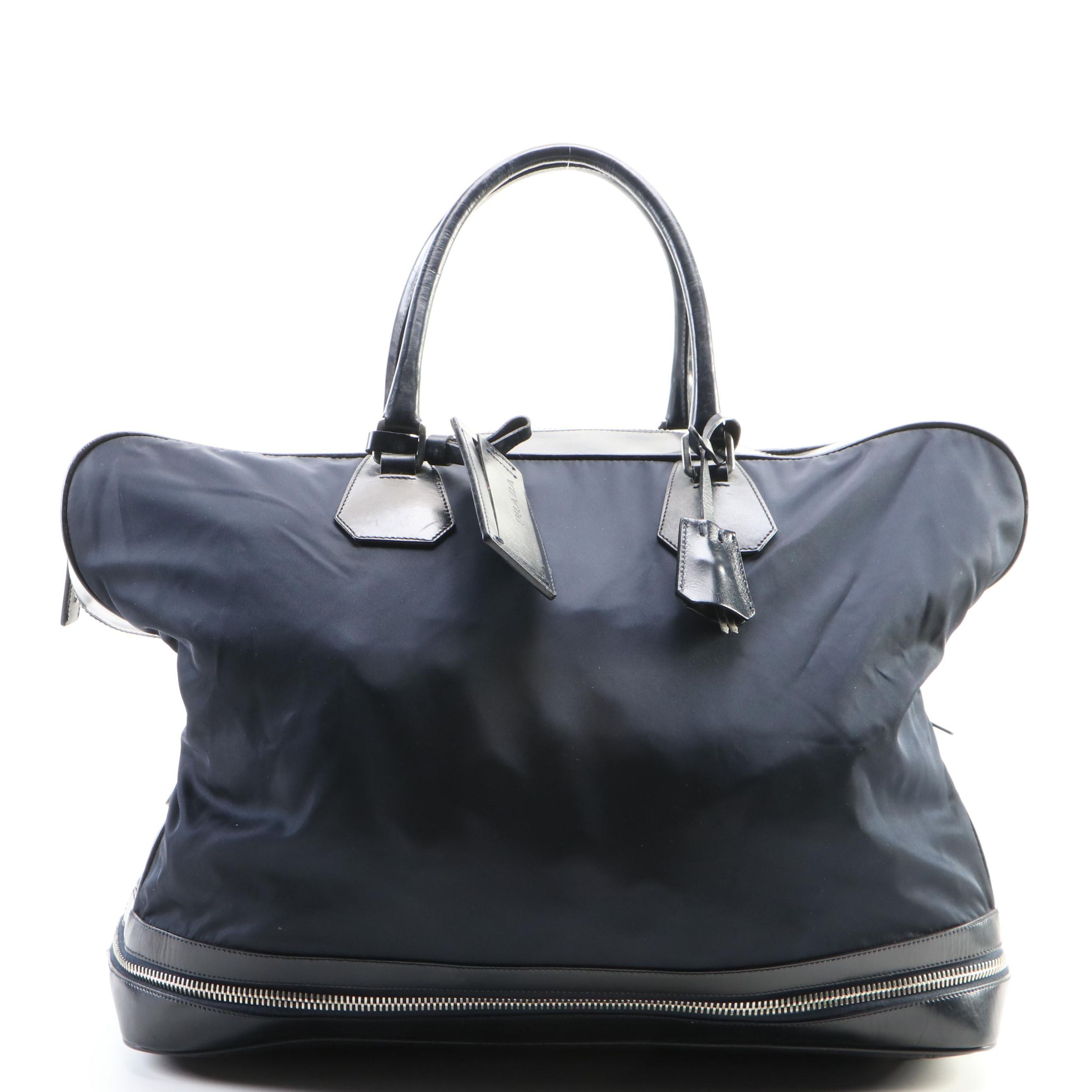 Prada Travel Bag in Nylon Twill and Leather