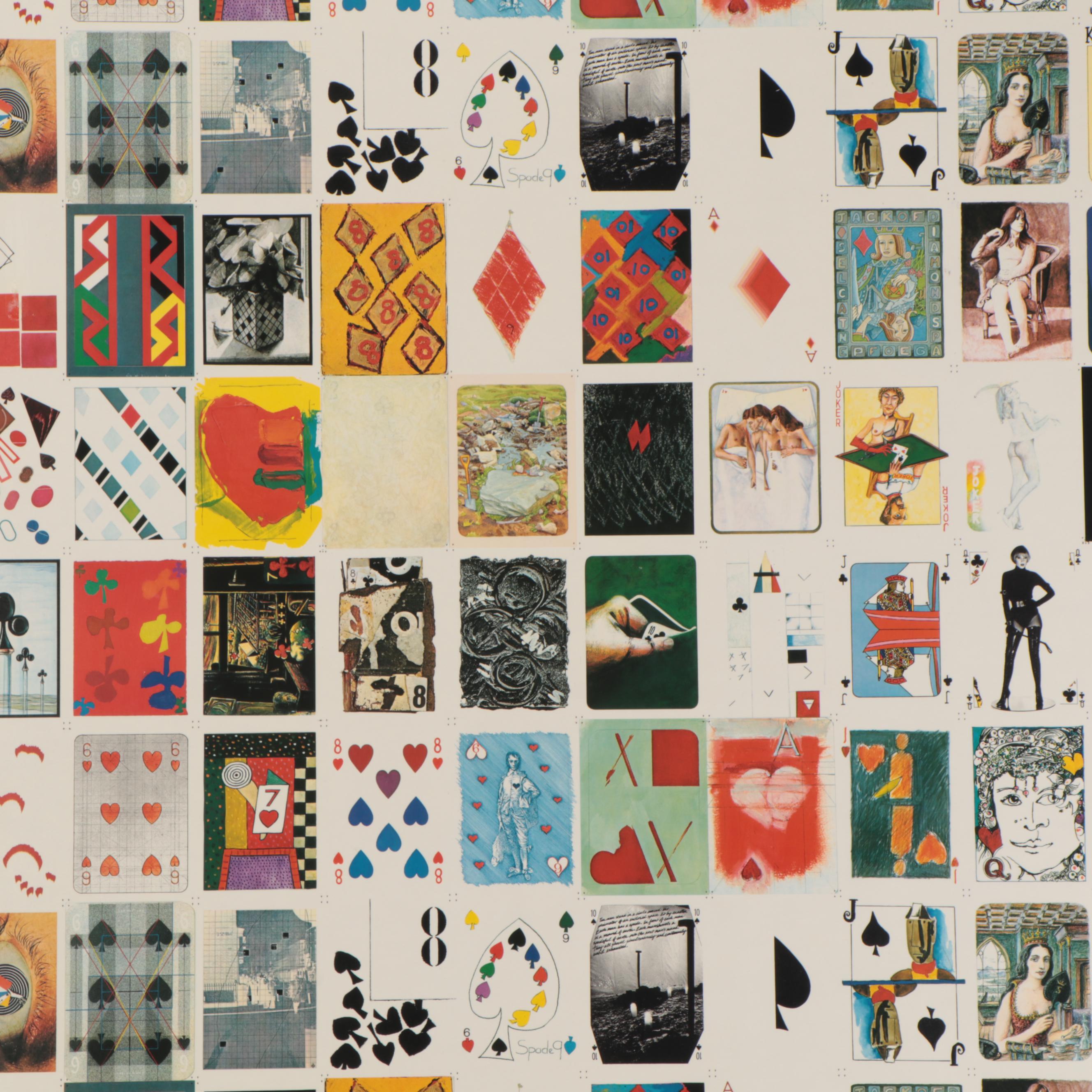 Offset Lithograph Poster "The Deck of Cards," 1980