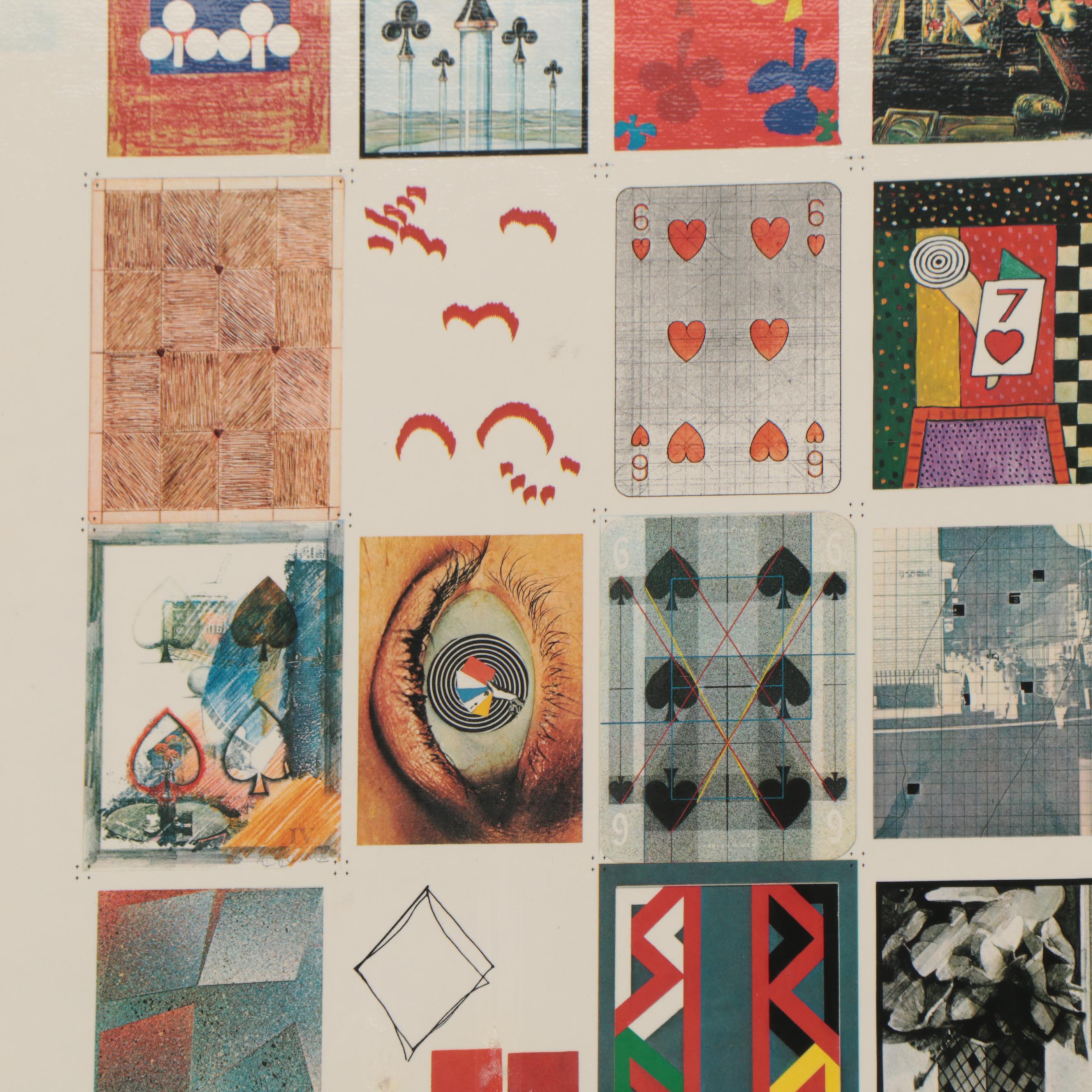 Offset Lithograph Poster "The Deck of Cards," 1980