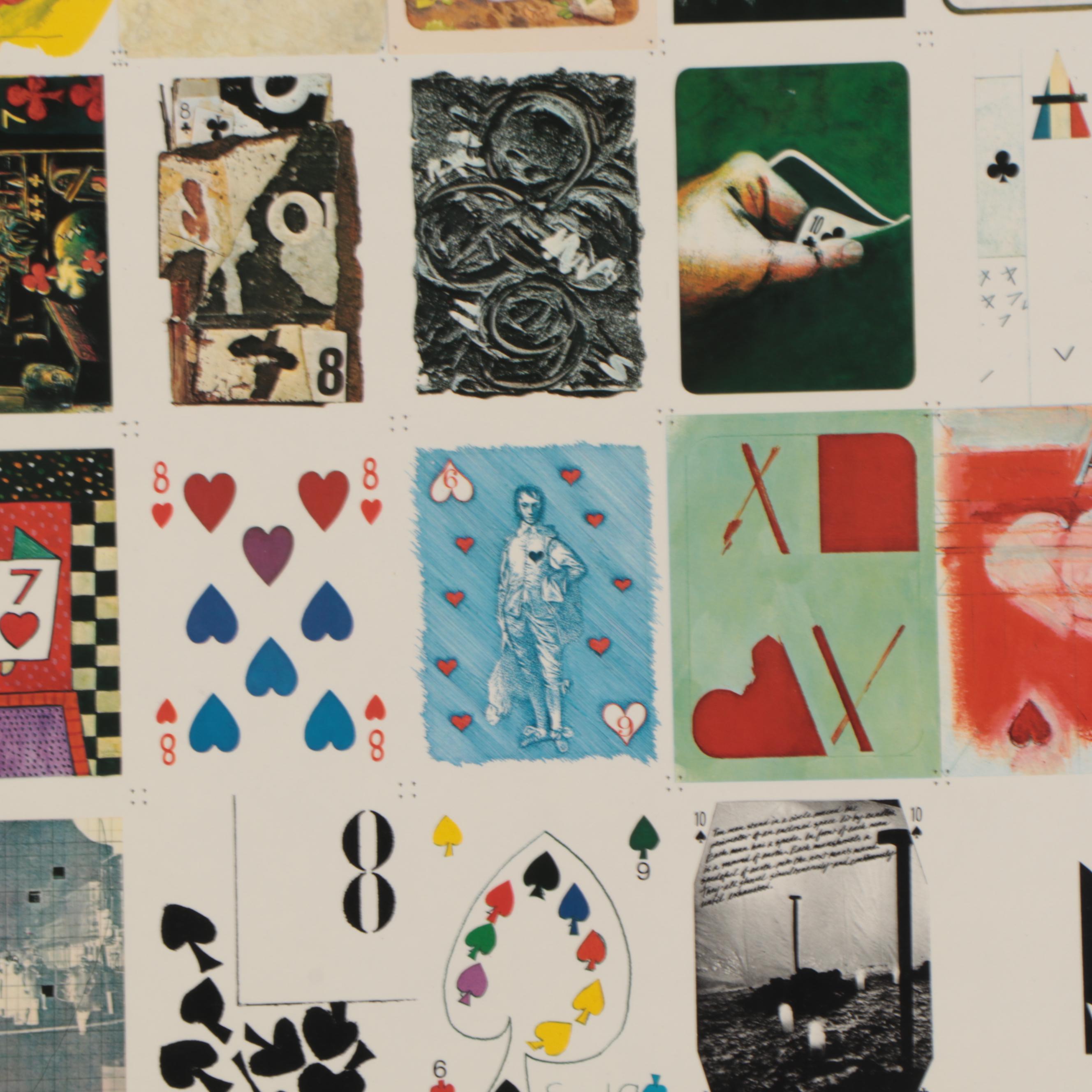 Offset Lithograph Poster "The Deck of Cards," 1980