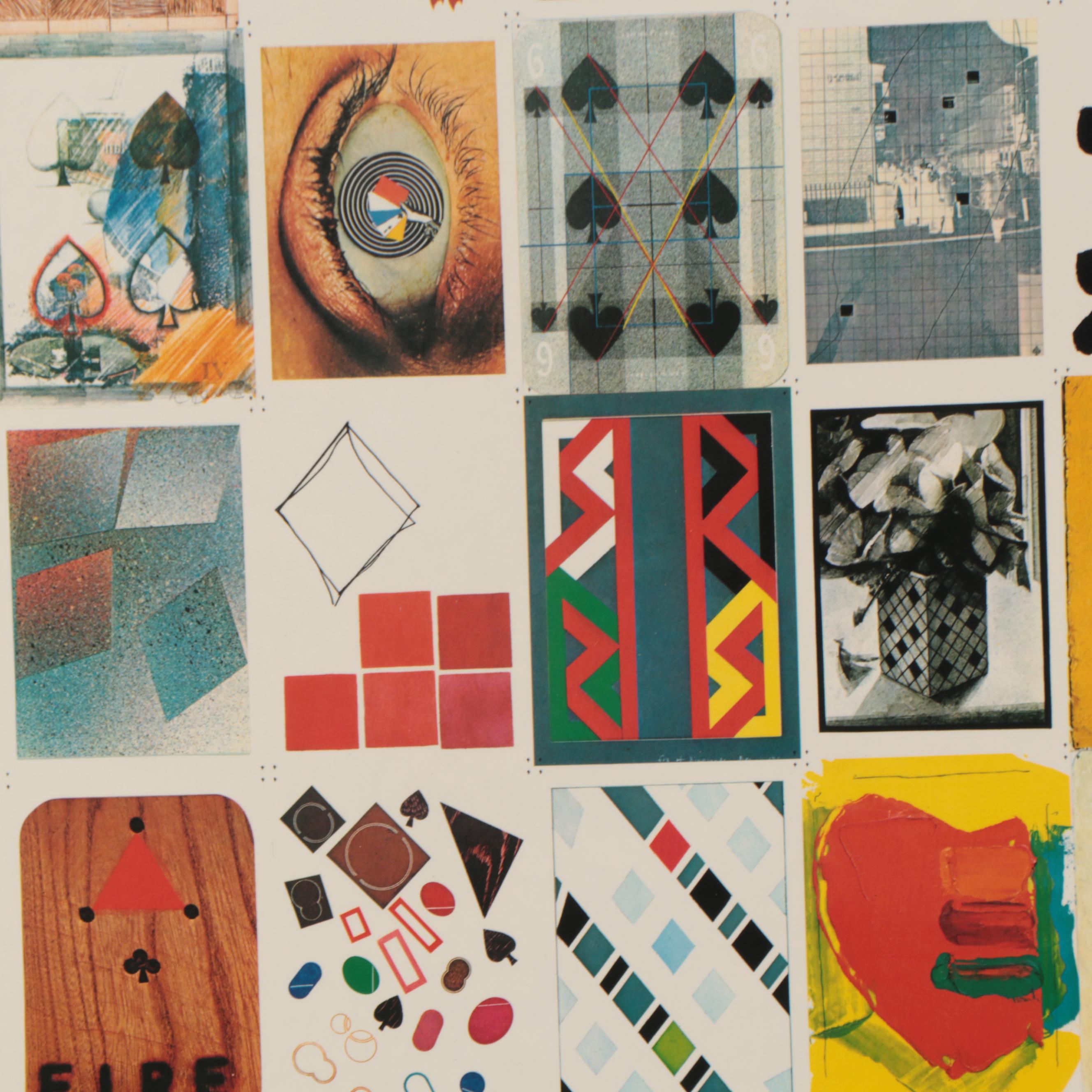 Offset Lithograph Poster "The Deck of Cards," 1980