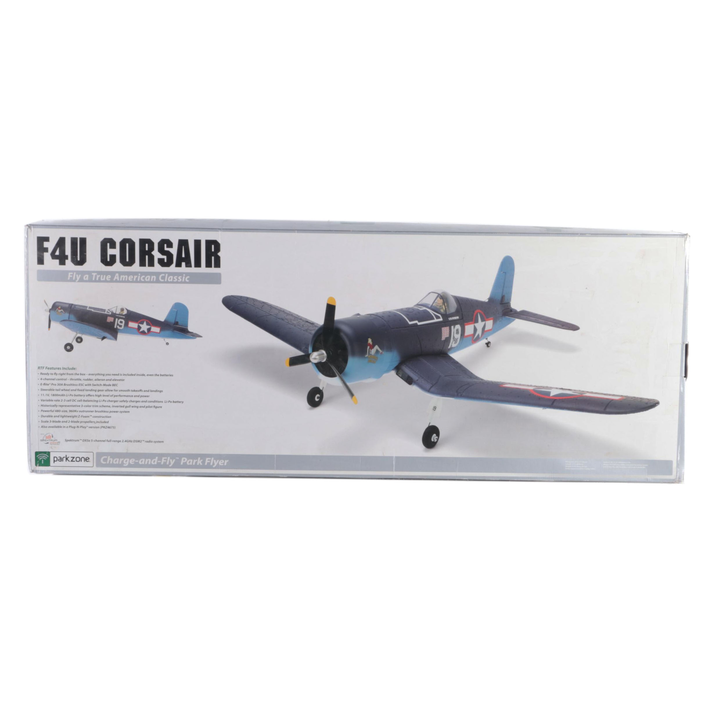Parkzone Vought F4U Corsair Charge-and-Fly Park Flyer Model Plane