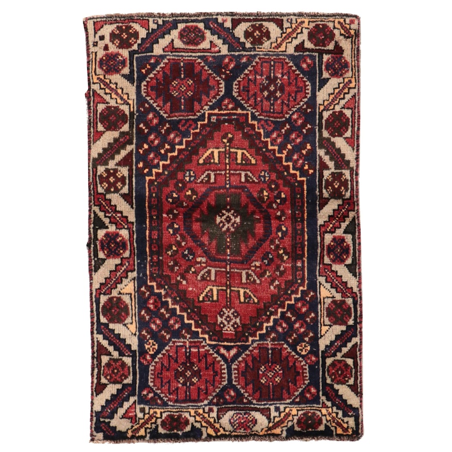 2'3 x 3'4 Hand-Knotted Indo-Persian Qashqai Style Accent Rug