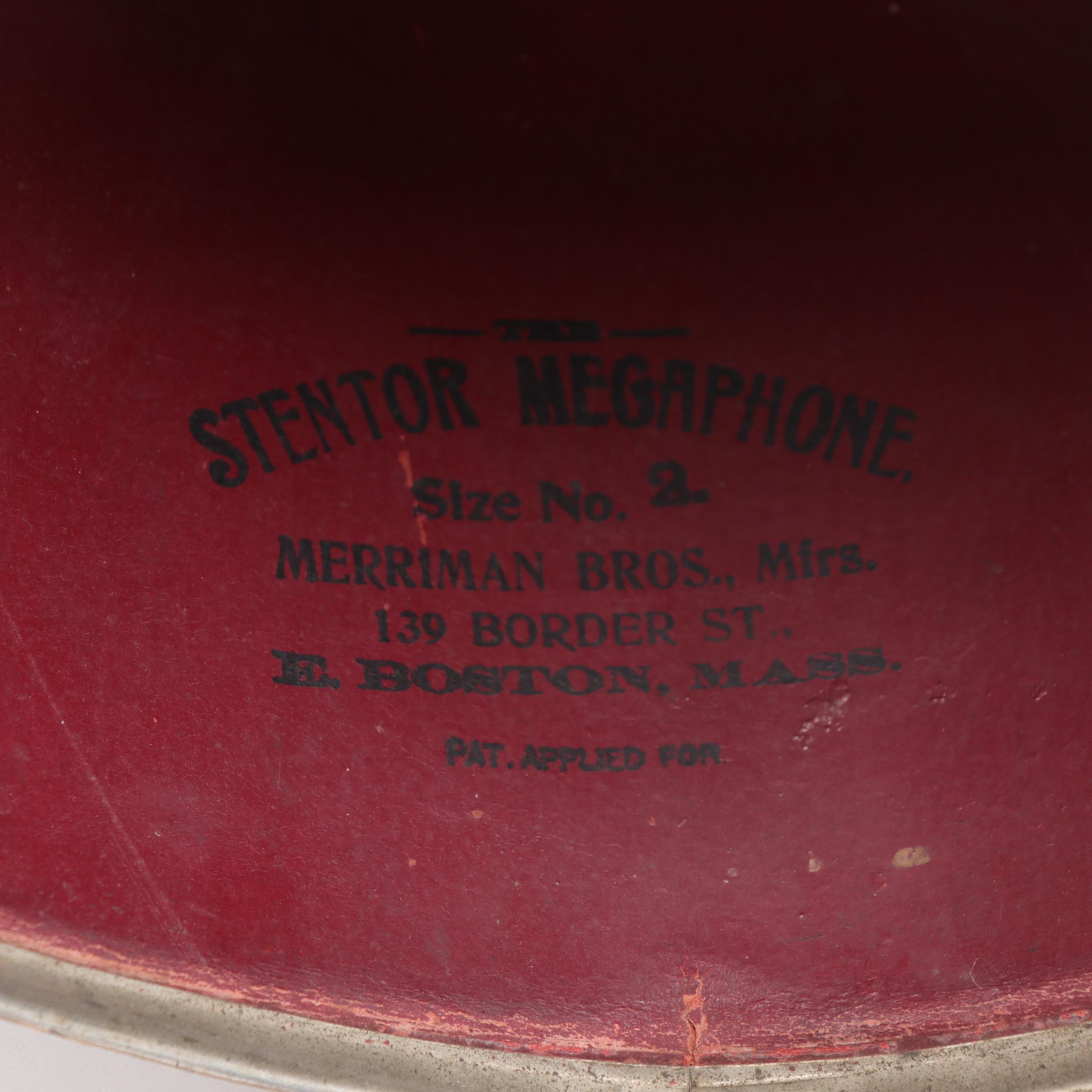 Merriman Bros. No. 2 Stentor Megaphone, Early 20th Century