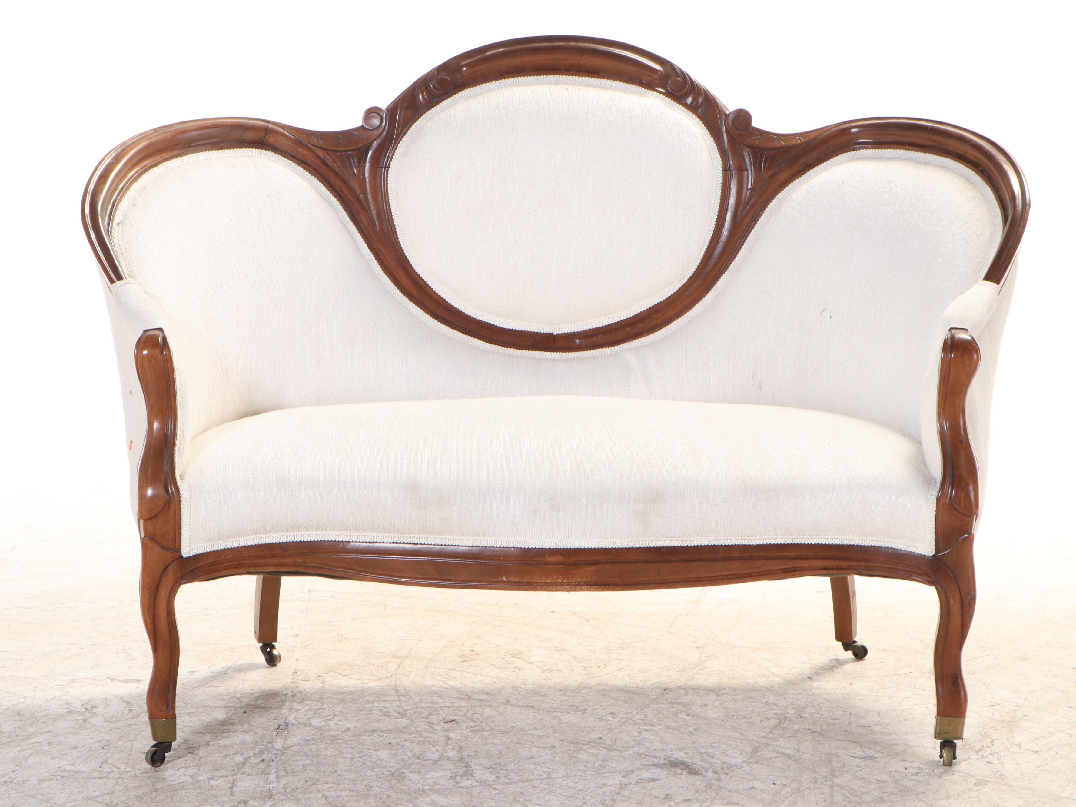 Five-Piece American Rococo Revival Parlor Suite, circa 1870