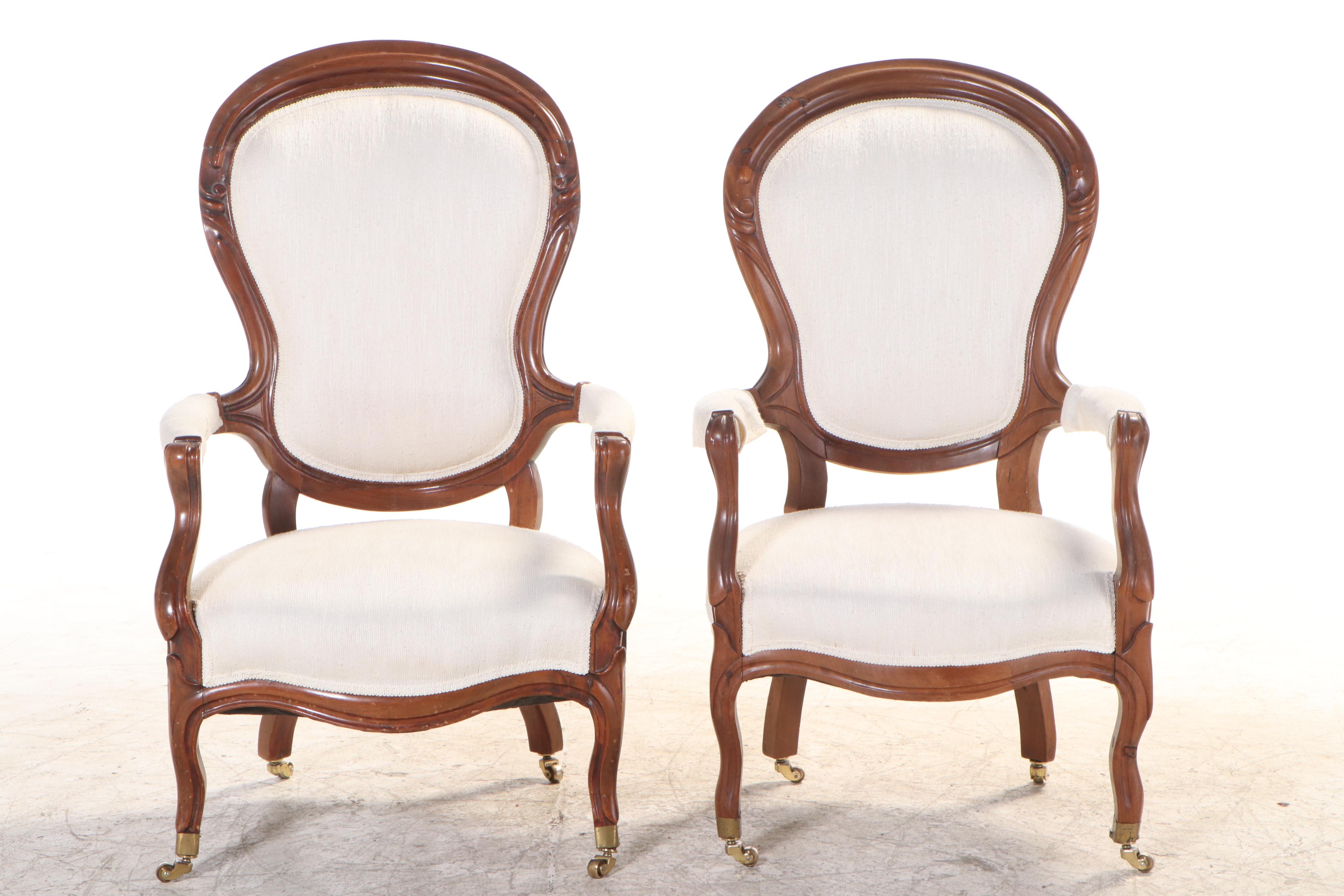 Five-Piece American Rococo Revival Parlor Suite, circa 1870