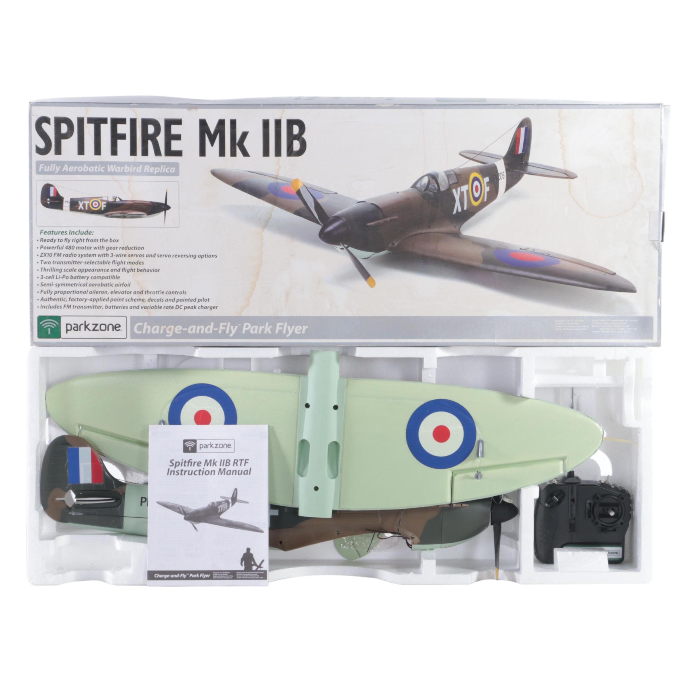 Parkzone Supermarine Spitfire Mk IIB Remote-Control Model WWII Airplane Kit