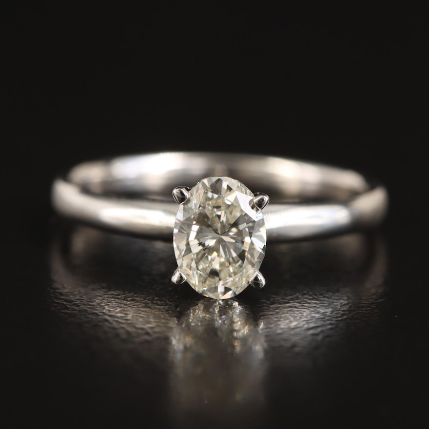 14K 0.74 CT Lab Grown Diamond Solitaire Ring