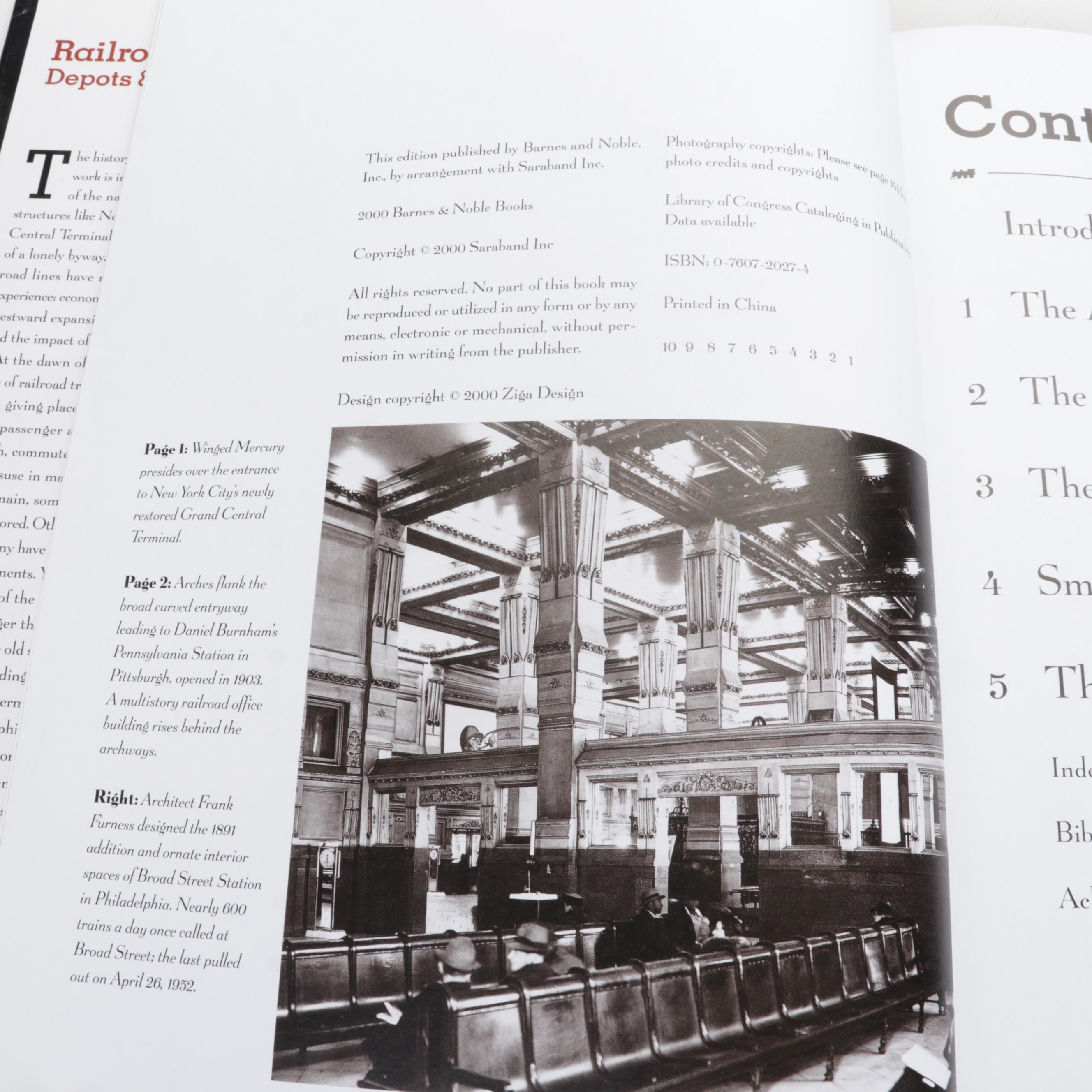 History of Trains and Train Travel Book Collection