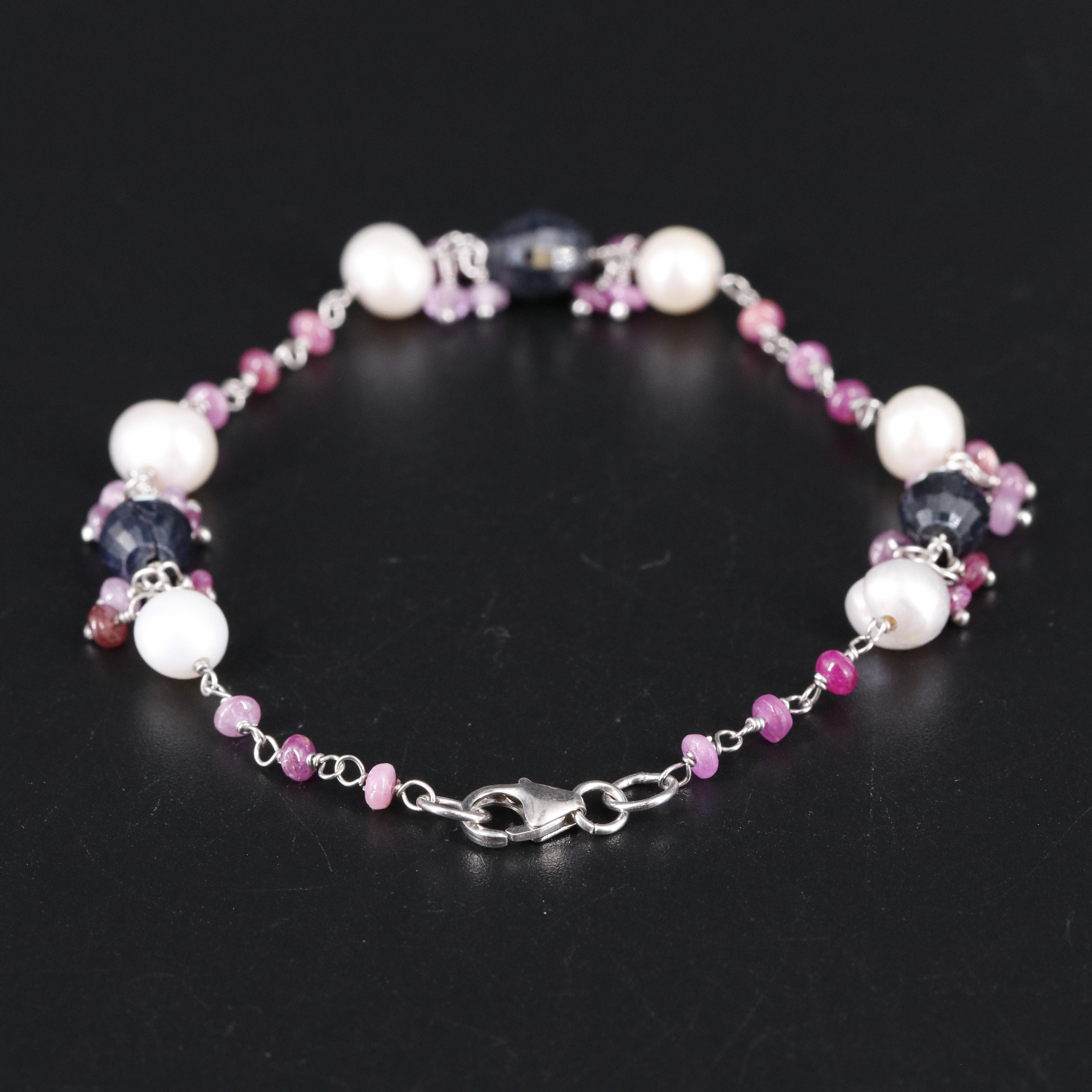 Sterling Silver Gemstone Necklace