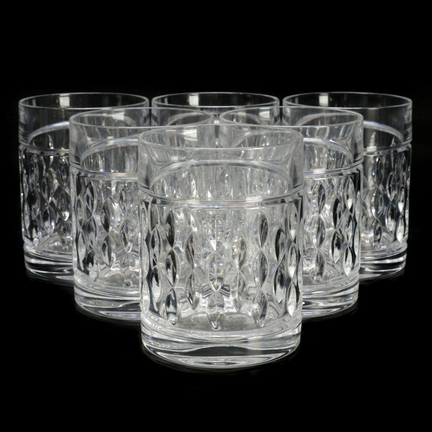 Ralph Lauren "Aston" Crystal  Double Old Fashioned Glasses