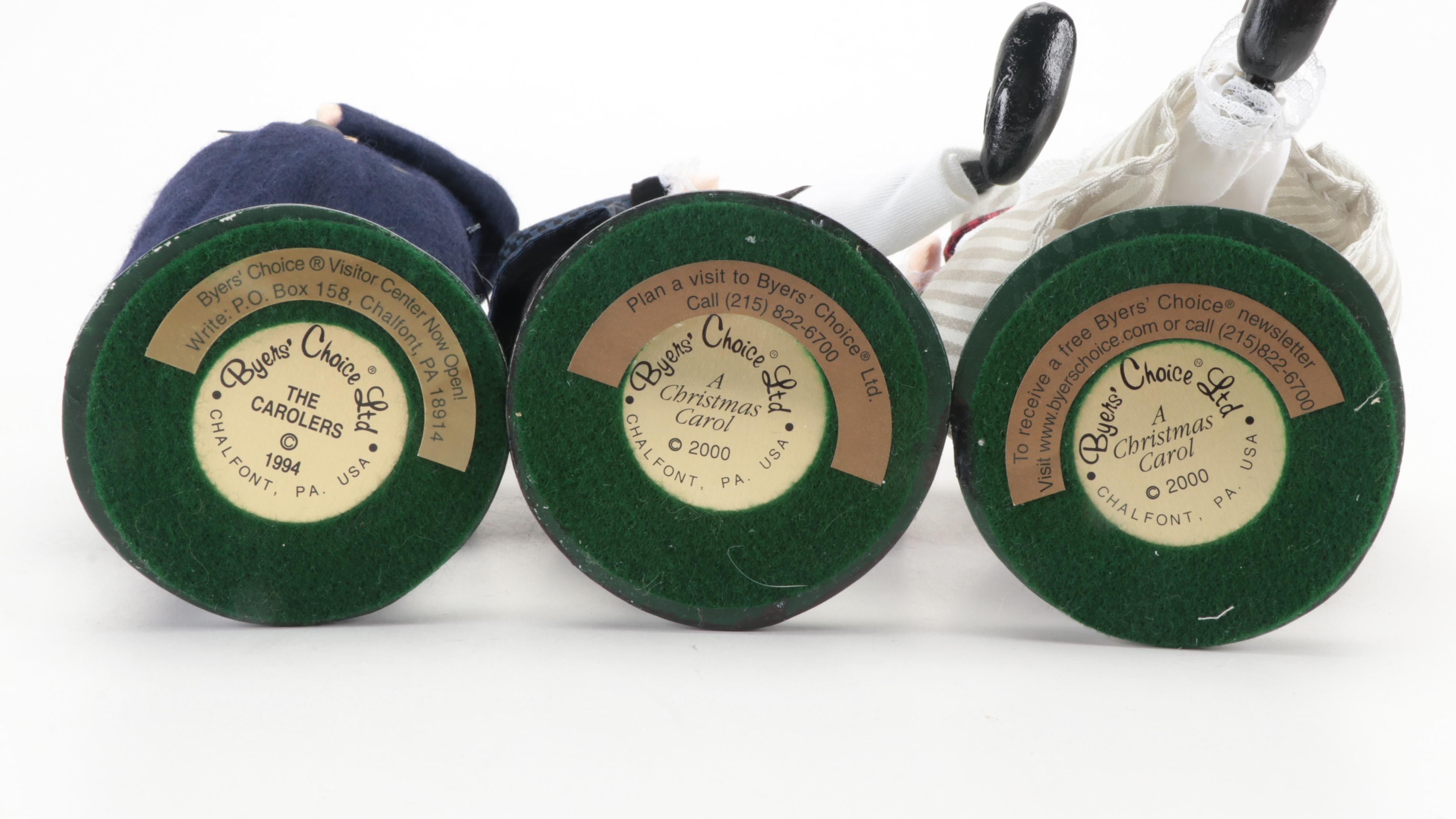 Byer's Choice A Christmas Carol and Talbots "Carolers" Christmas Figurines