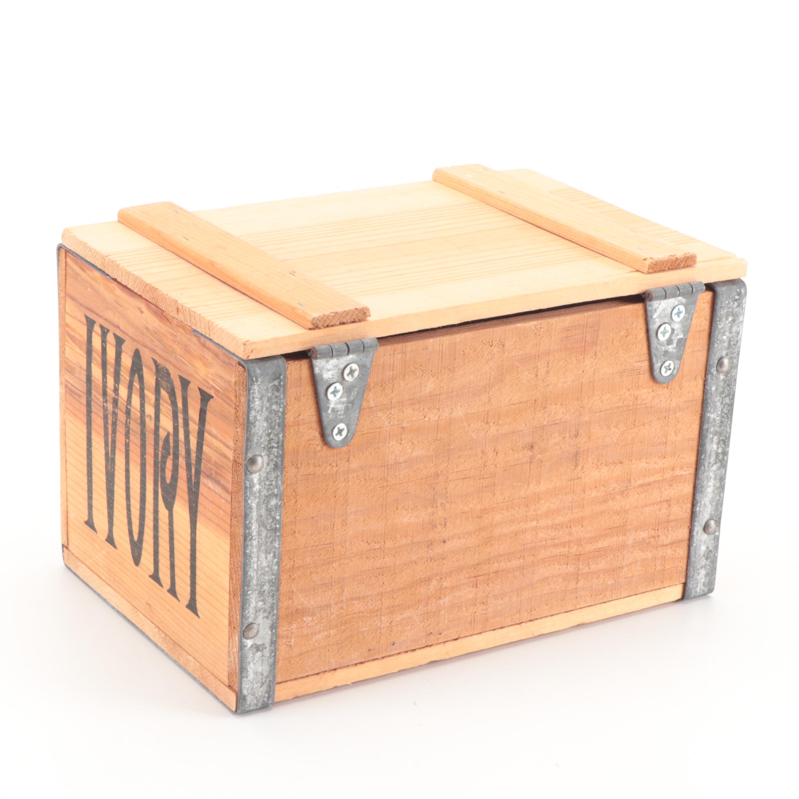 Procter & Gamble Duffle Bags and Wooden Ivory Soap Box